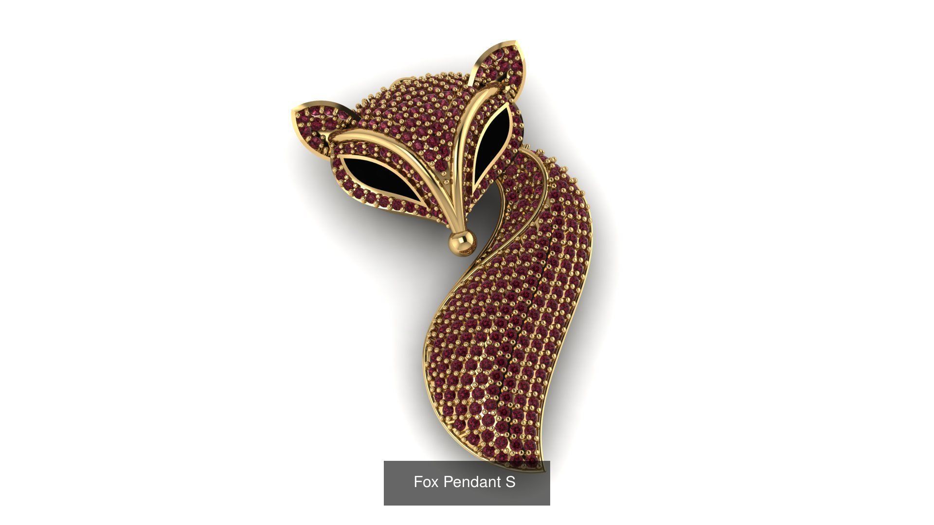 Set Fox cuff bangle 3D Model Collection_6
