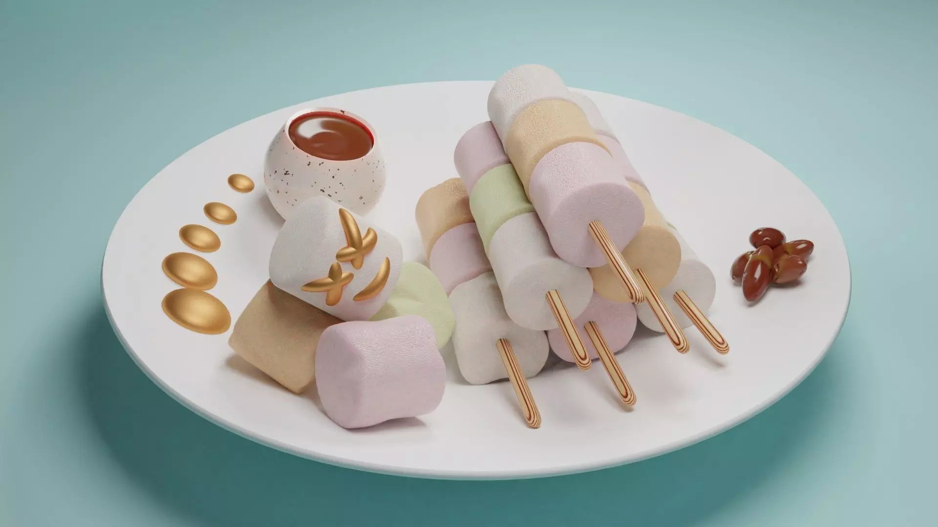Marshmello plate 3D model
