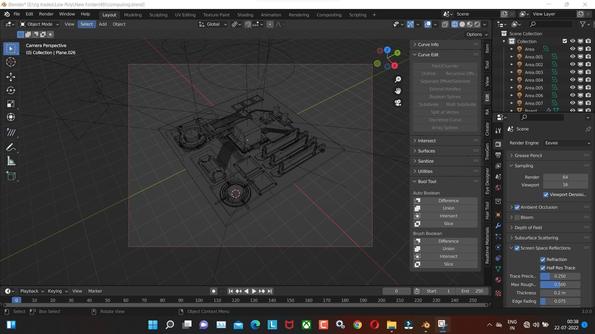 Computer Motherboard 3D Model Render In Blender 3D model_3