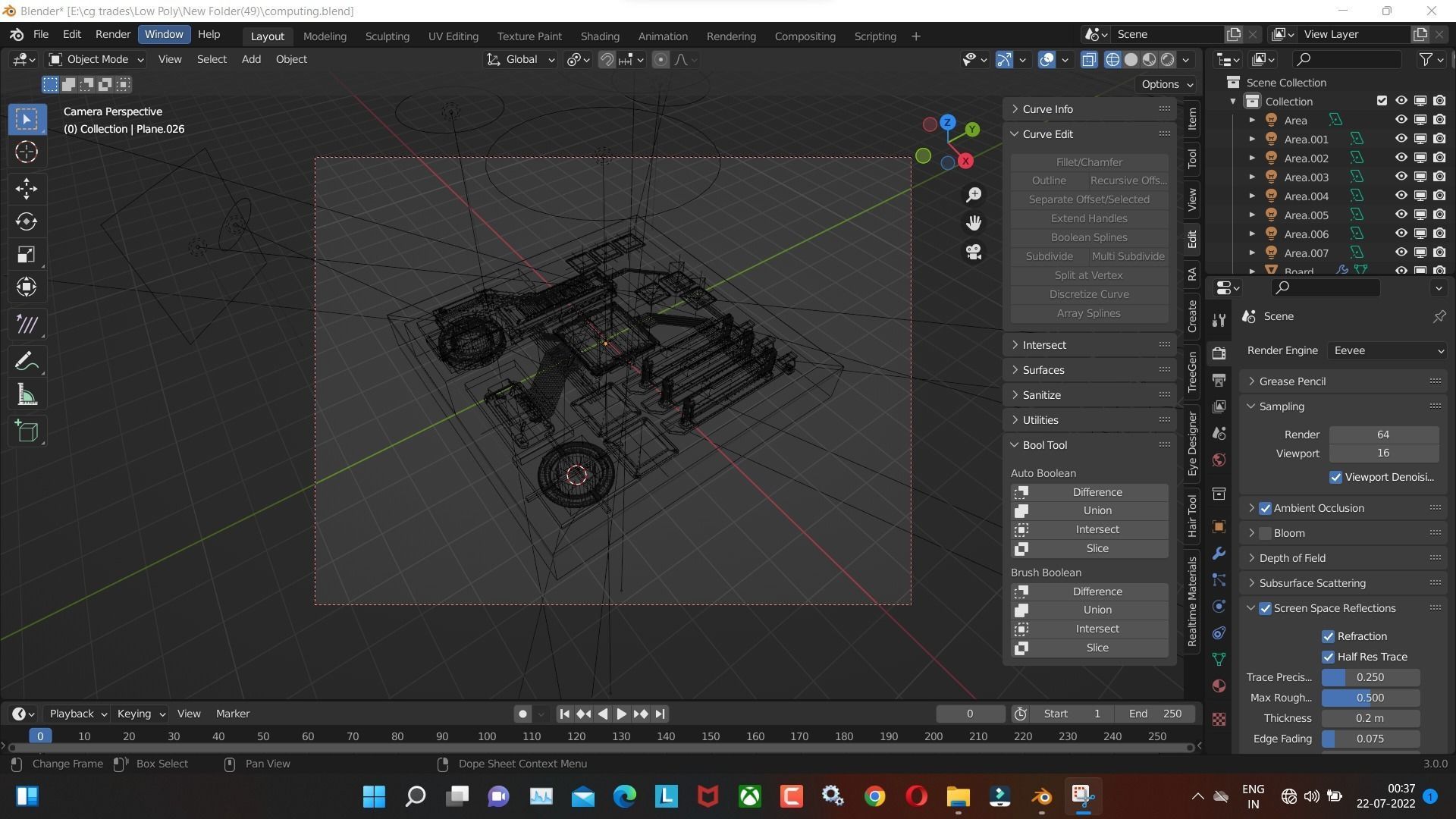 Computer Motherboard 3D Model Render In Blender 3D model_2
