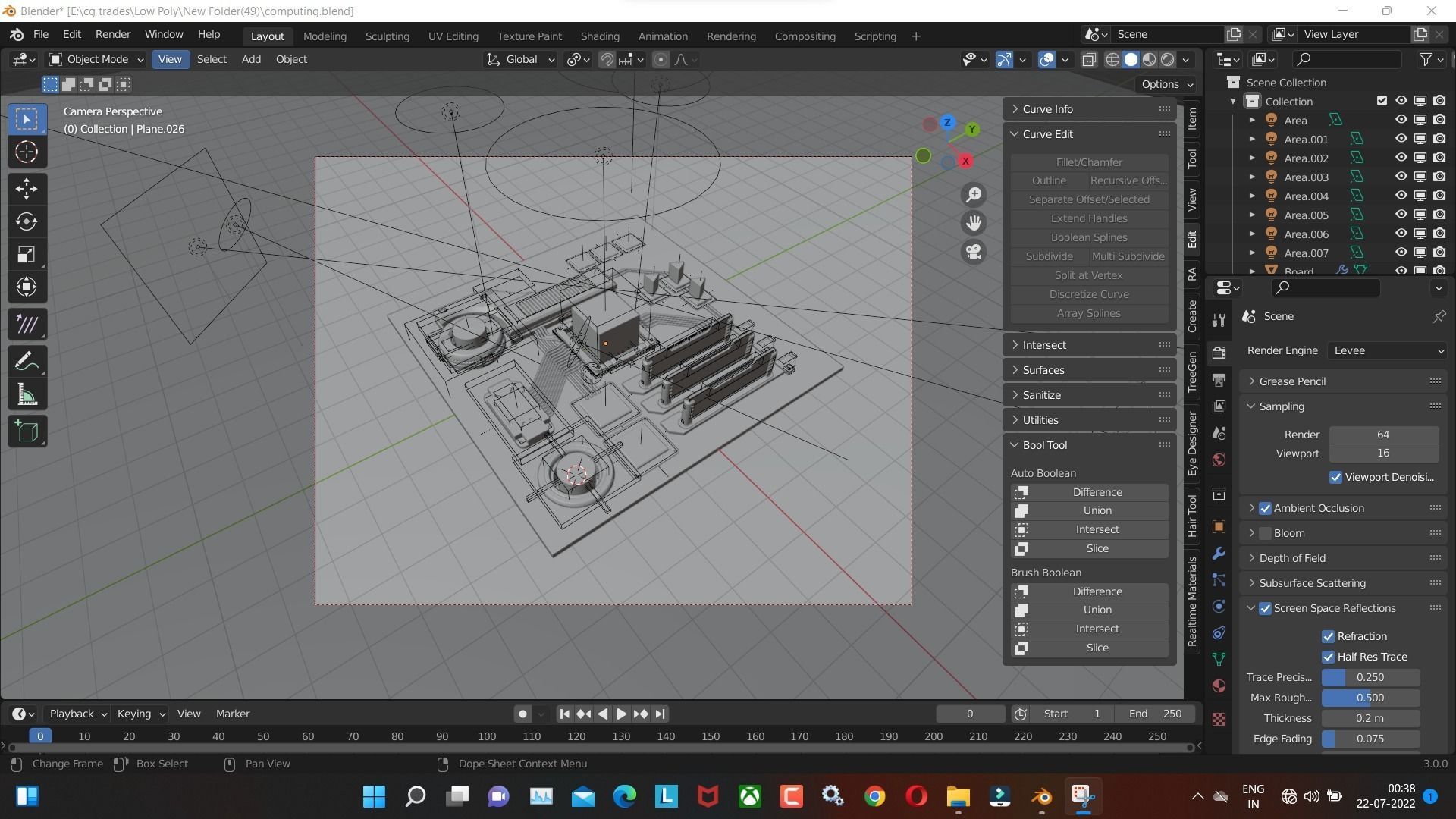 Computer Motherboard 3D Model Render In Blender 3D model_4
