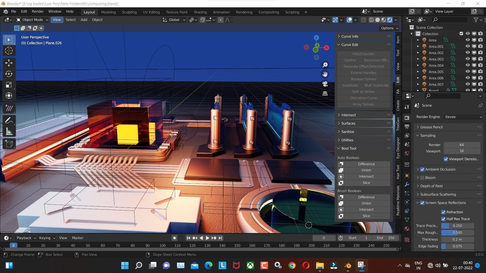 Computer Motherboard 3D Model Render In Blender 3D model_8