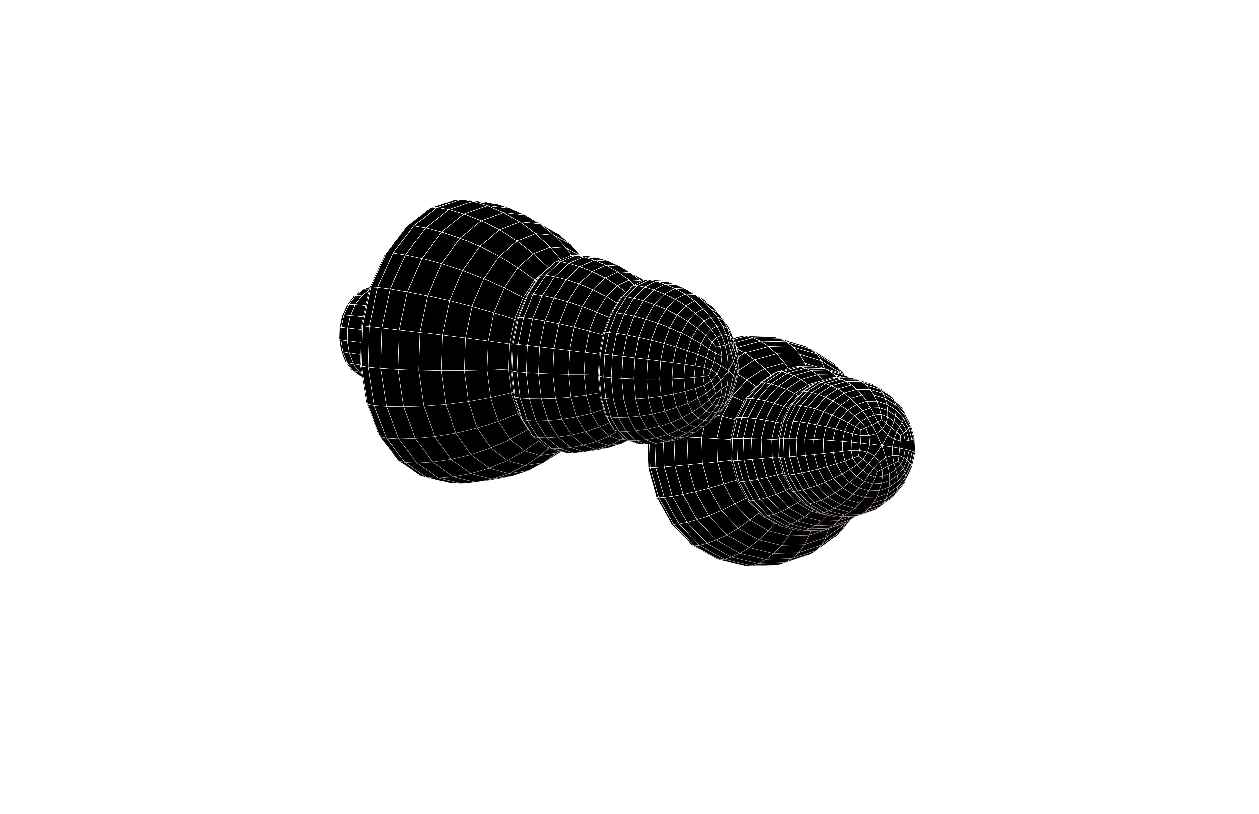 Earplugs v1 001 Low-poly 3D model_6