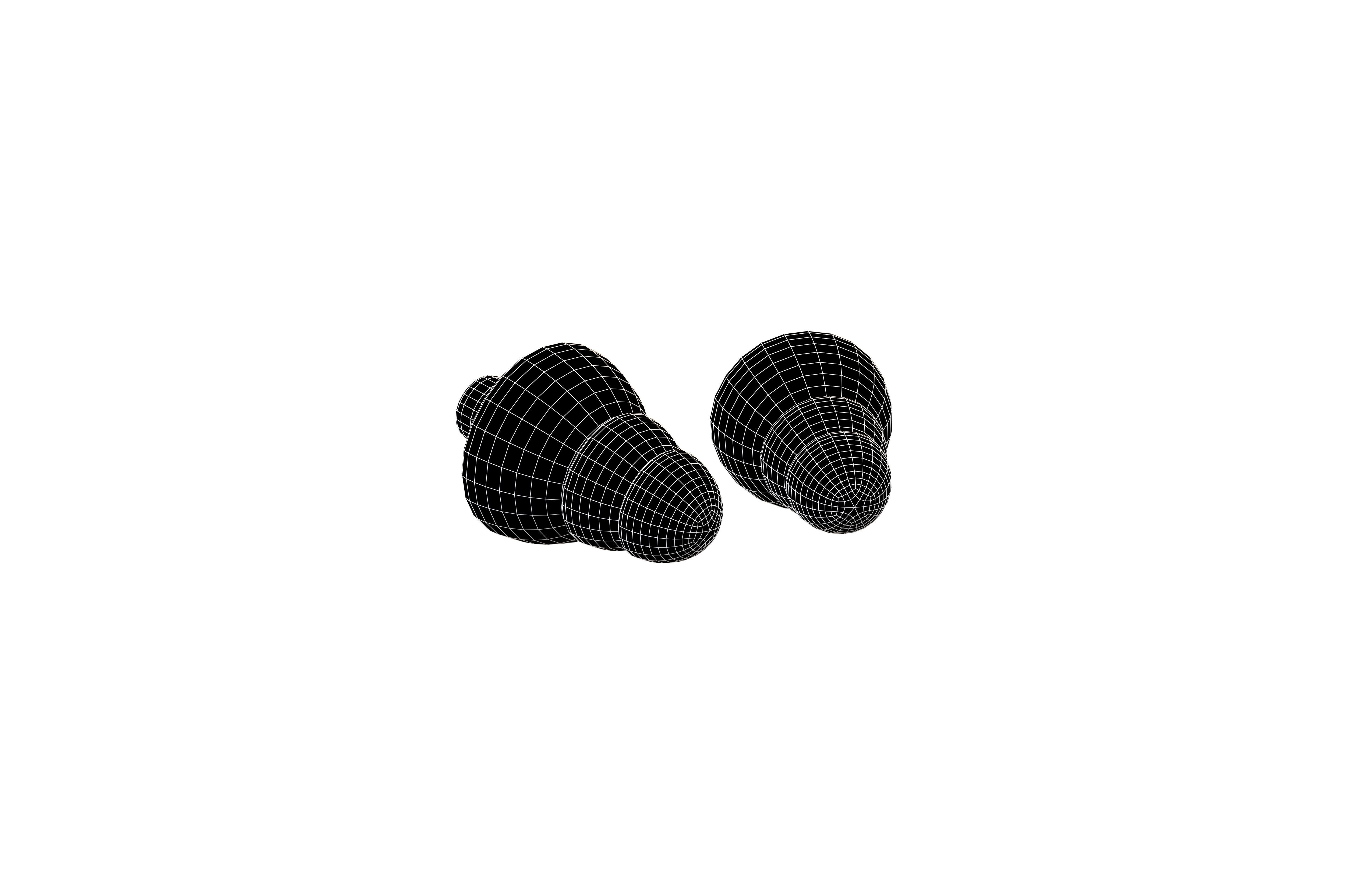 Earplugs v1 001 Low-poly 3D model_5