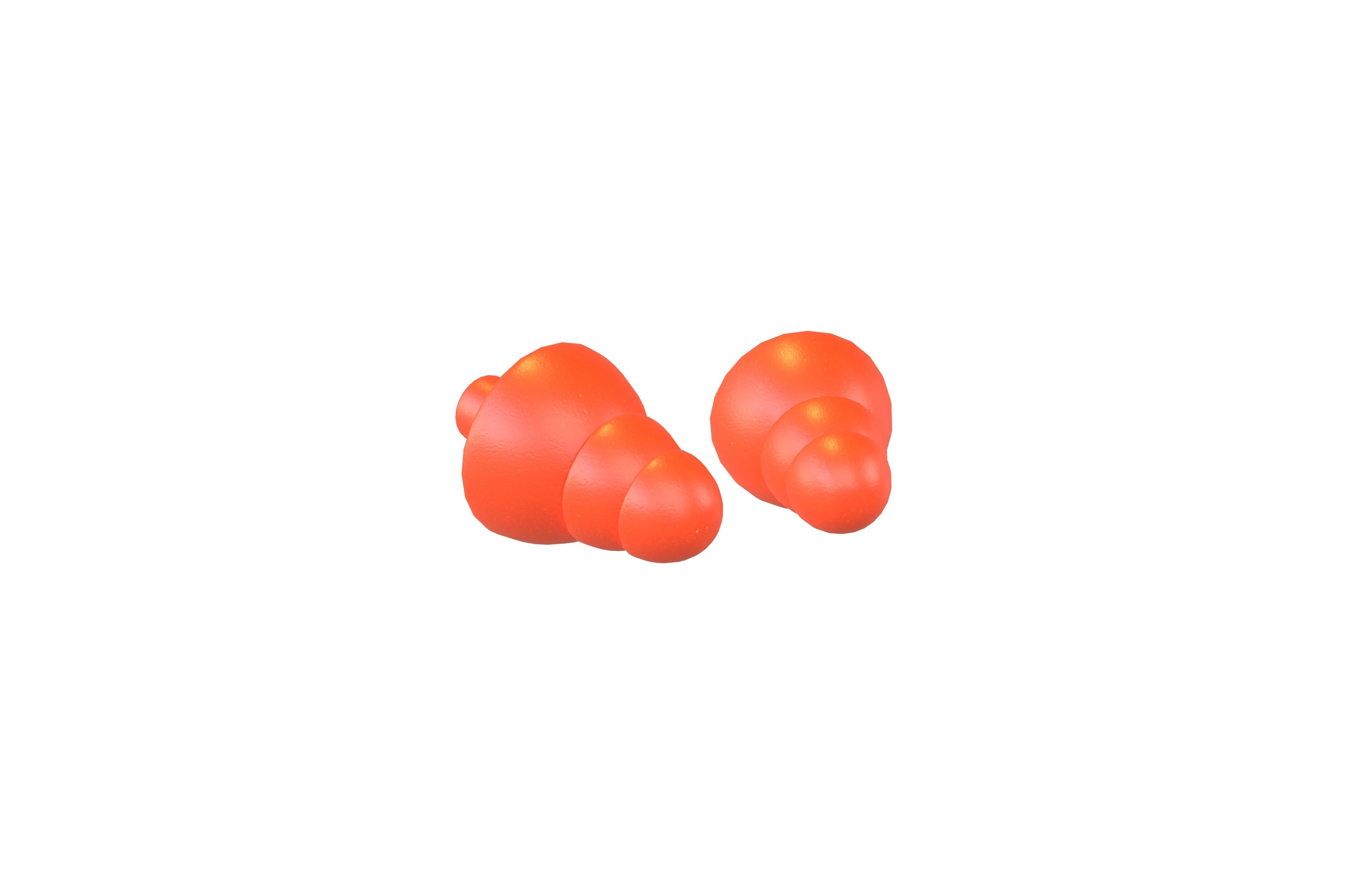 Earplugs v1 001 Low-poly 3D model_1