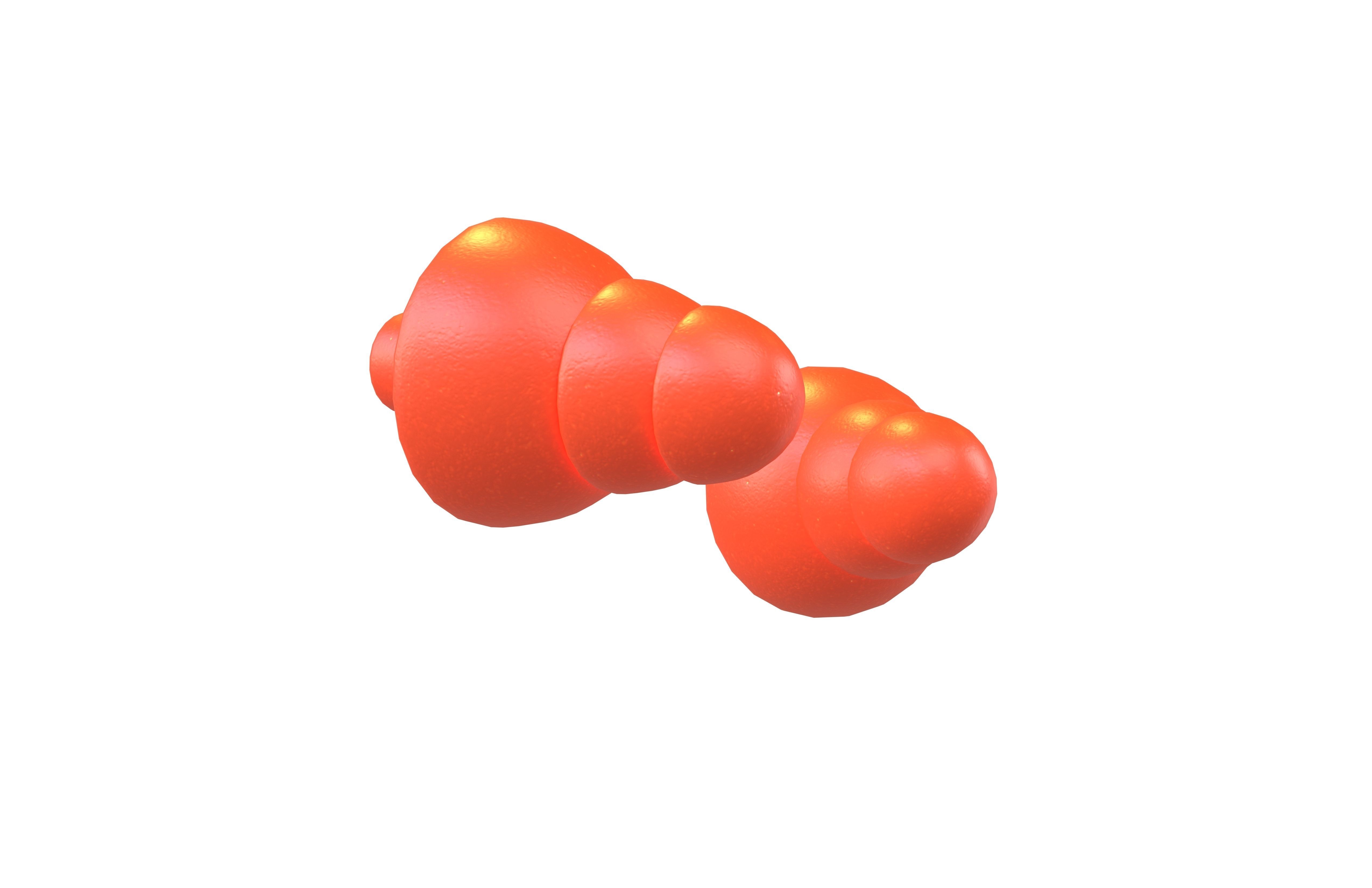 Earplugs v1 001 Low-poly 3D model_3