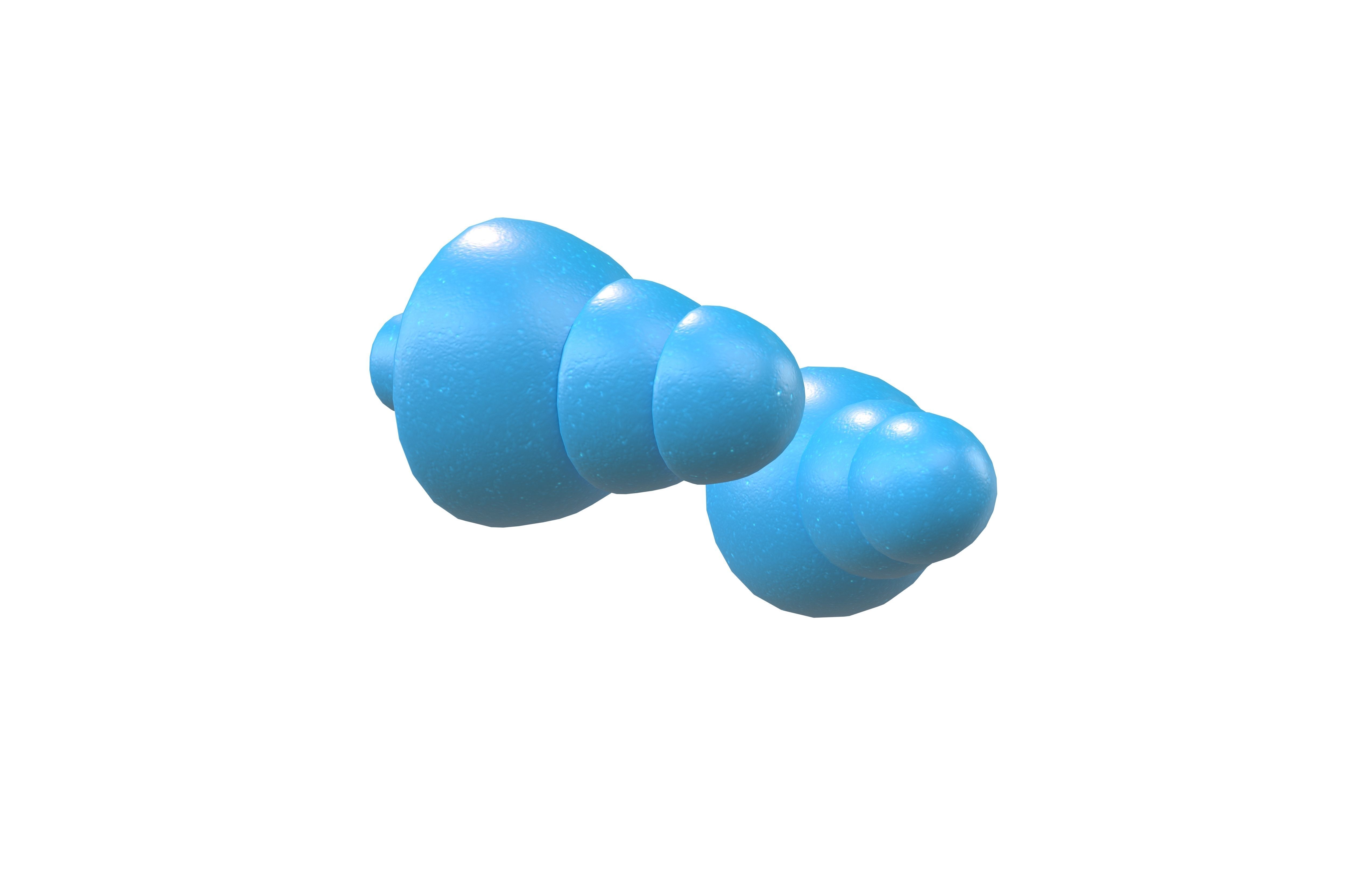 Earplugs v1 002 Low-poly 3D model_3