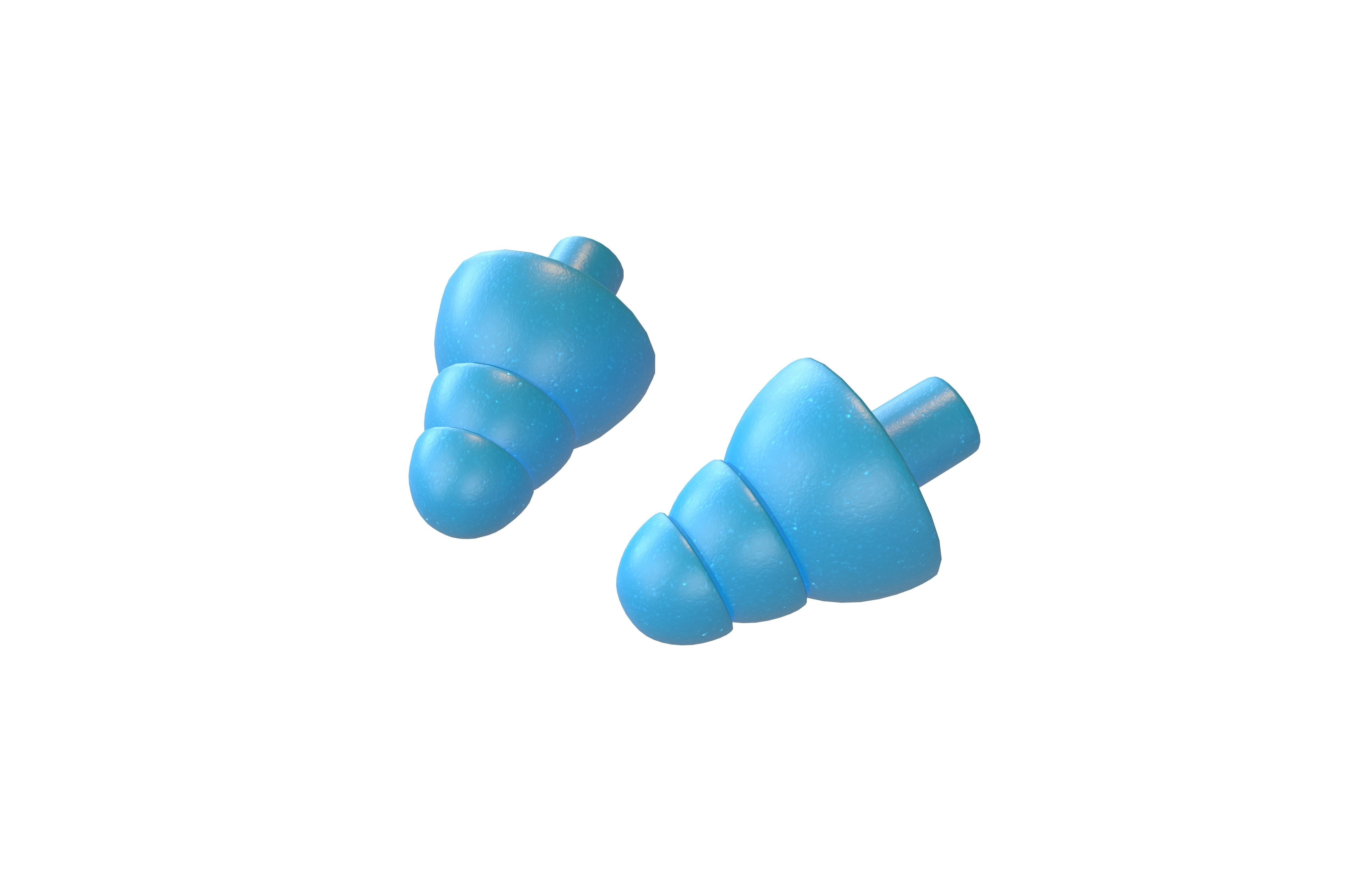 Earplugs v1 002 Low-poly 3D model_2