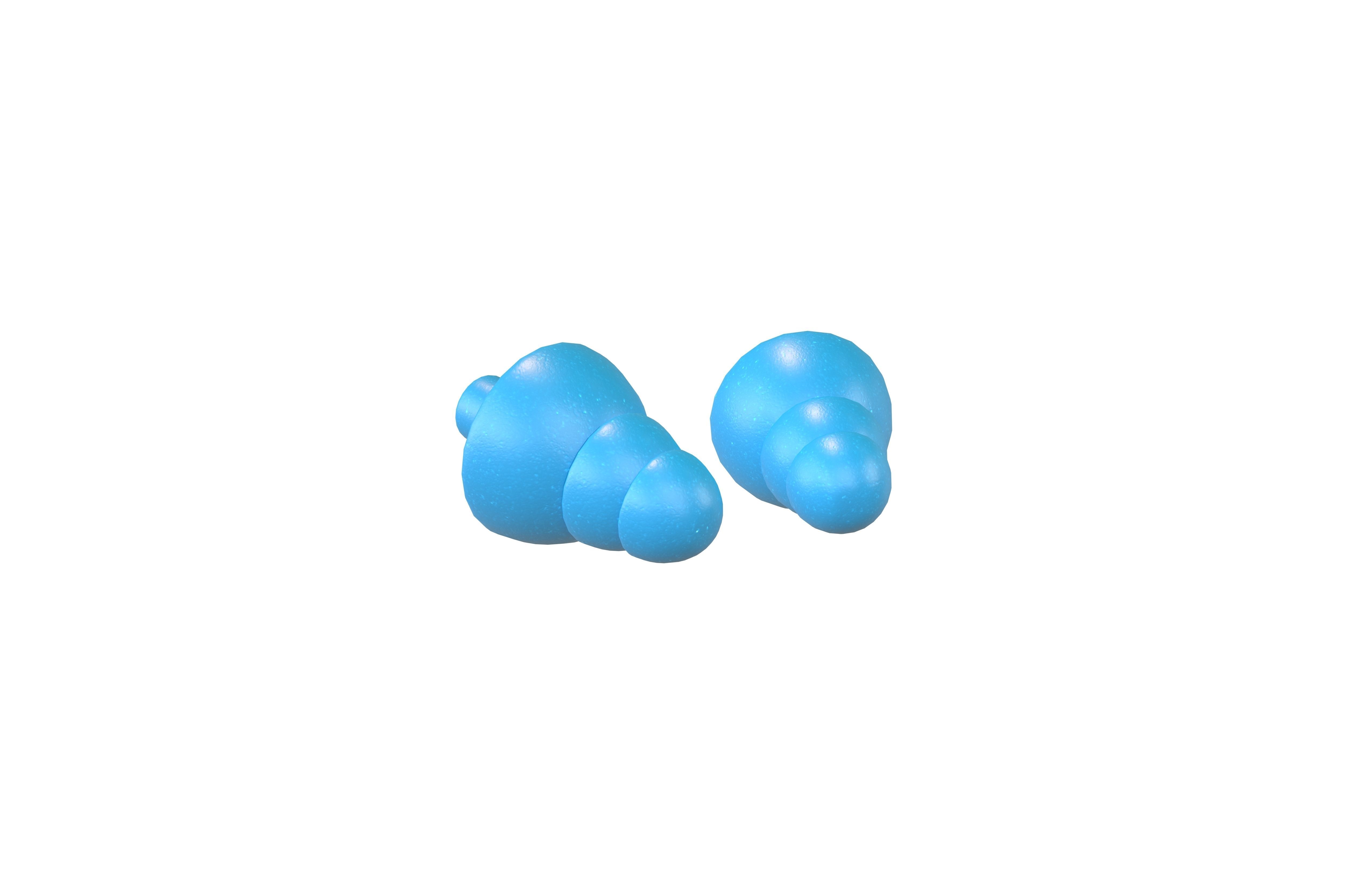 Earplugs v1 002 Low-poly 3D model_1
