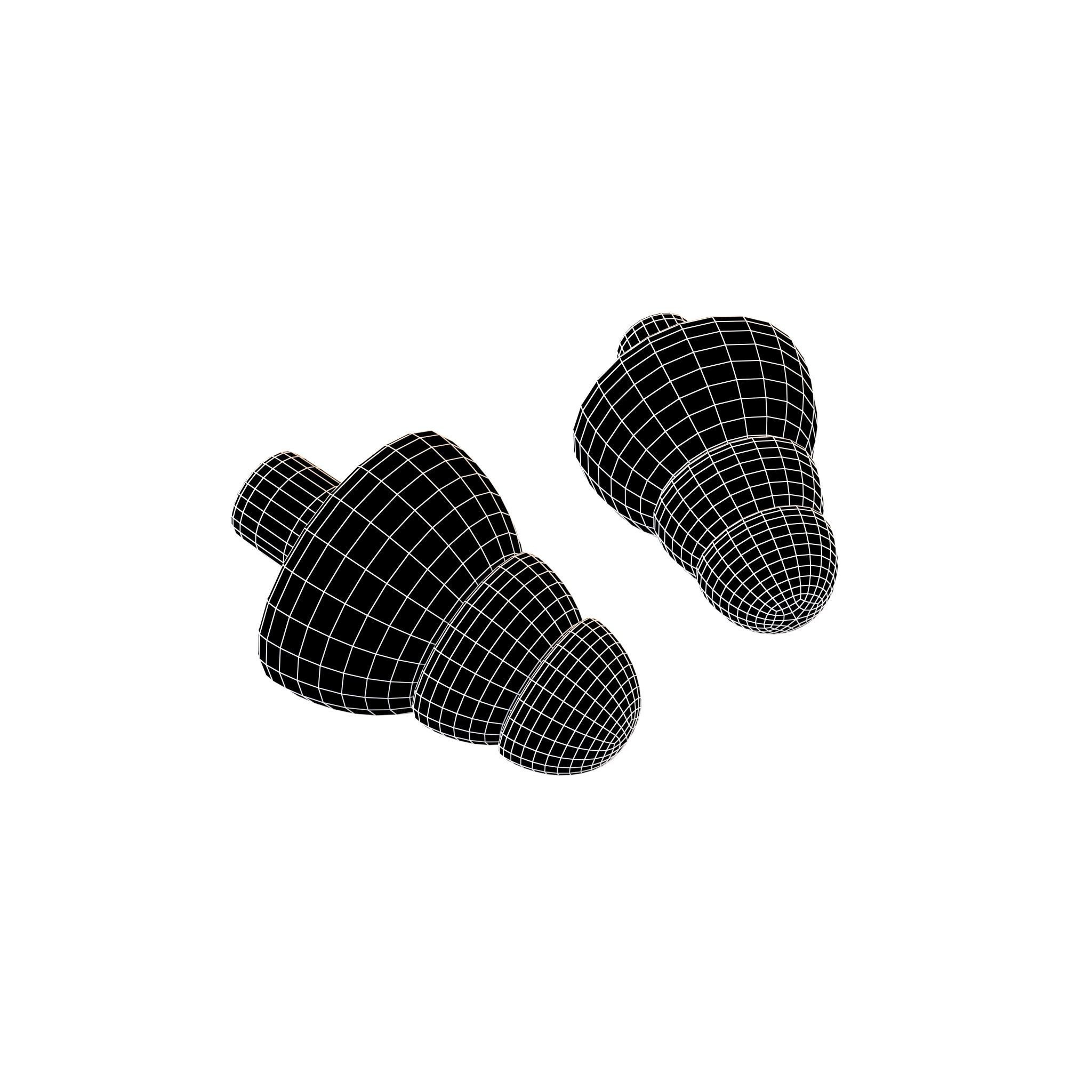 Earplugs v1 002 Low-poly 3D model_4