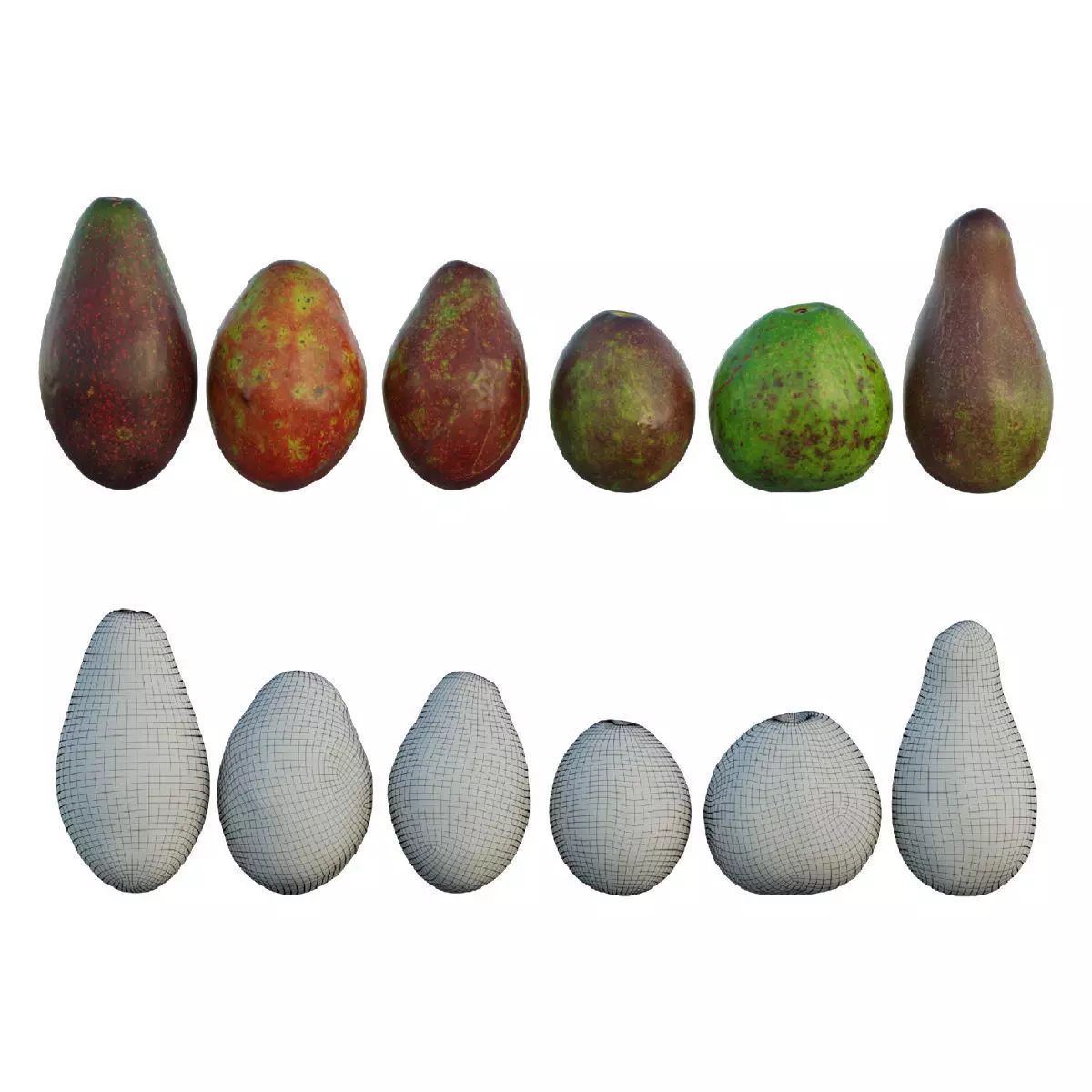 avocado 03 3D model_0