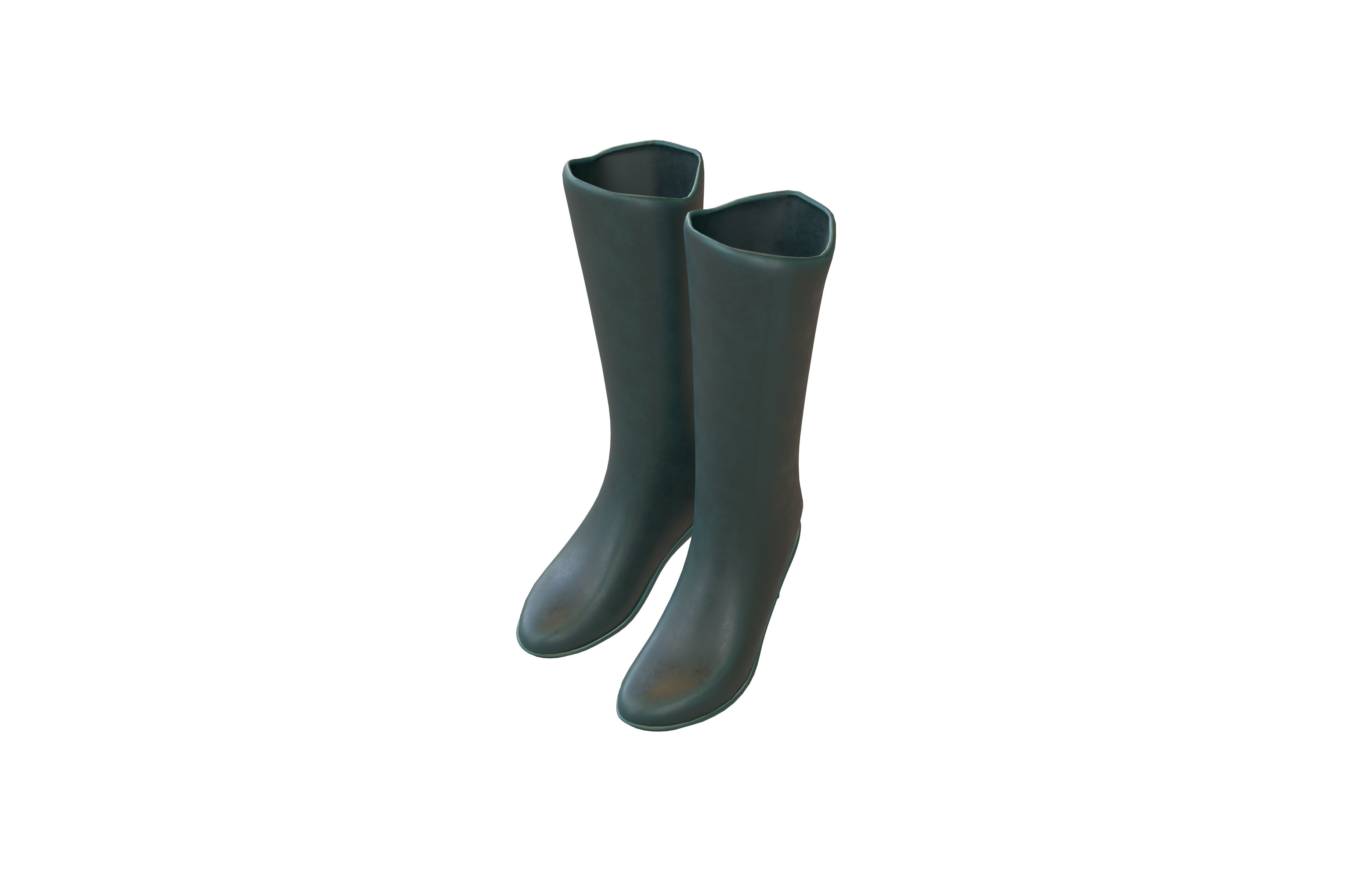 Knee Boots Pack Vol 1 Low-poly 3D model_35