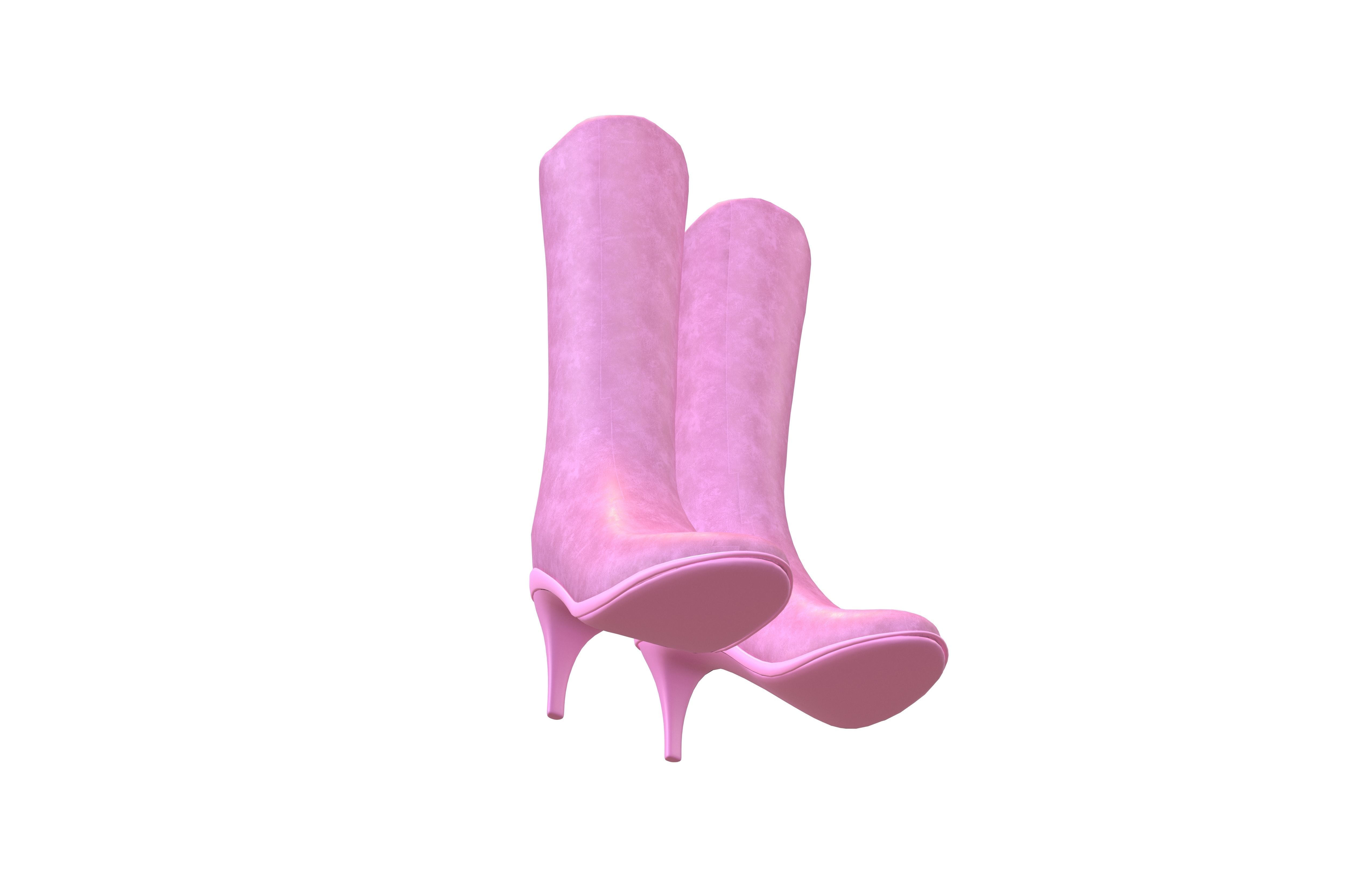 Knee Boots Pack Vol 1 Low-poly 3D model_32