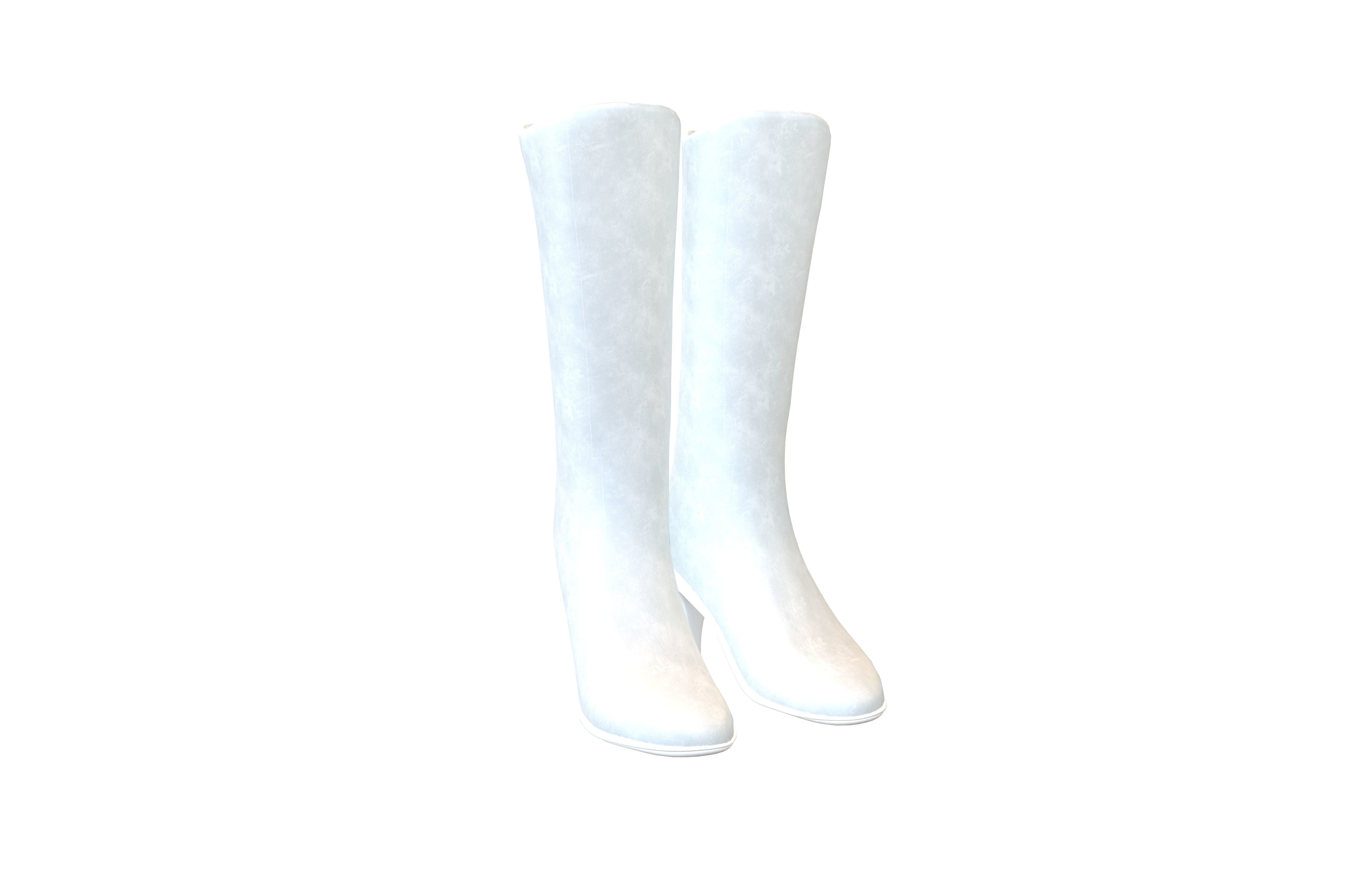 Knee Boots Pack Vol 1 Low-poly 3D model_22