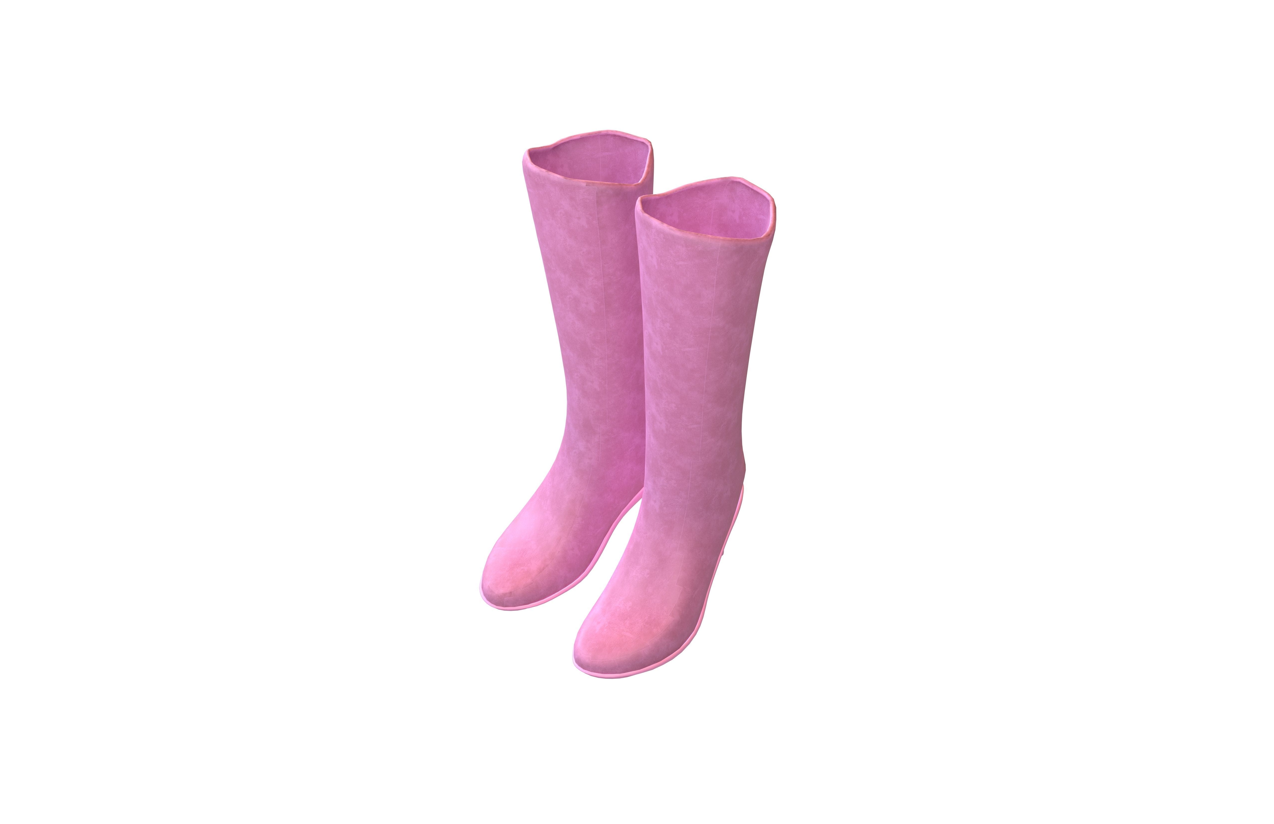 Knee Boots Pack Vol 1 Low-poly 3D model_31