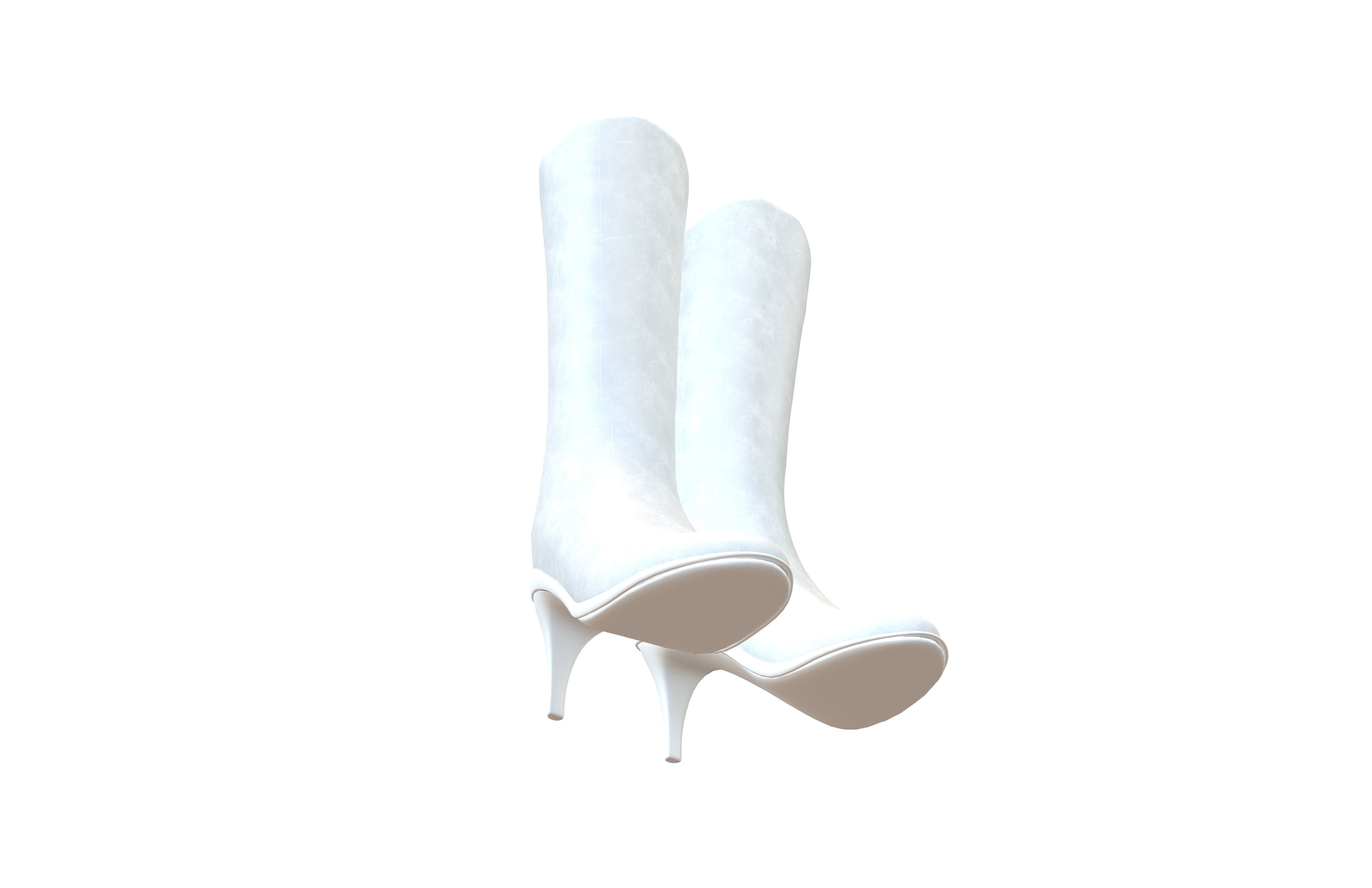 Knee Boots Pack Vol 1 Low-poly 3D model_24