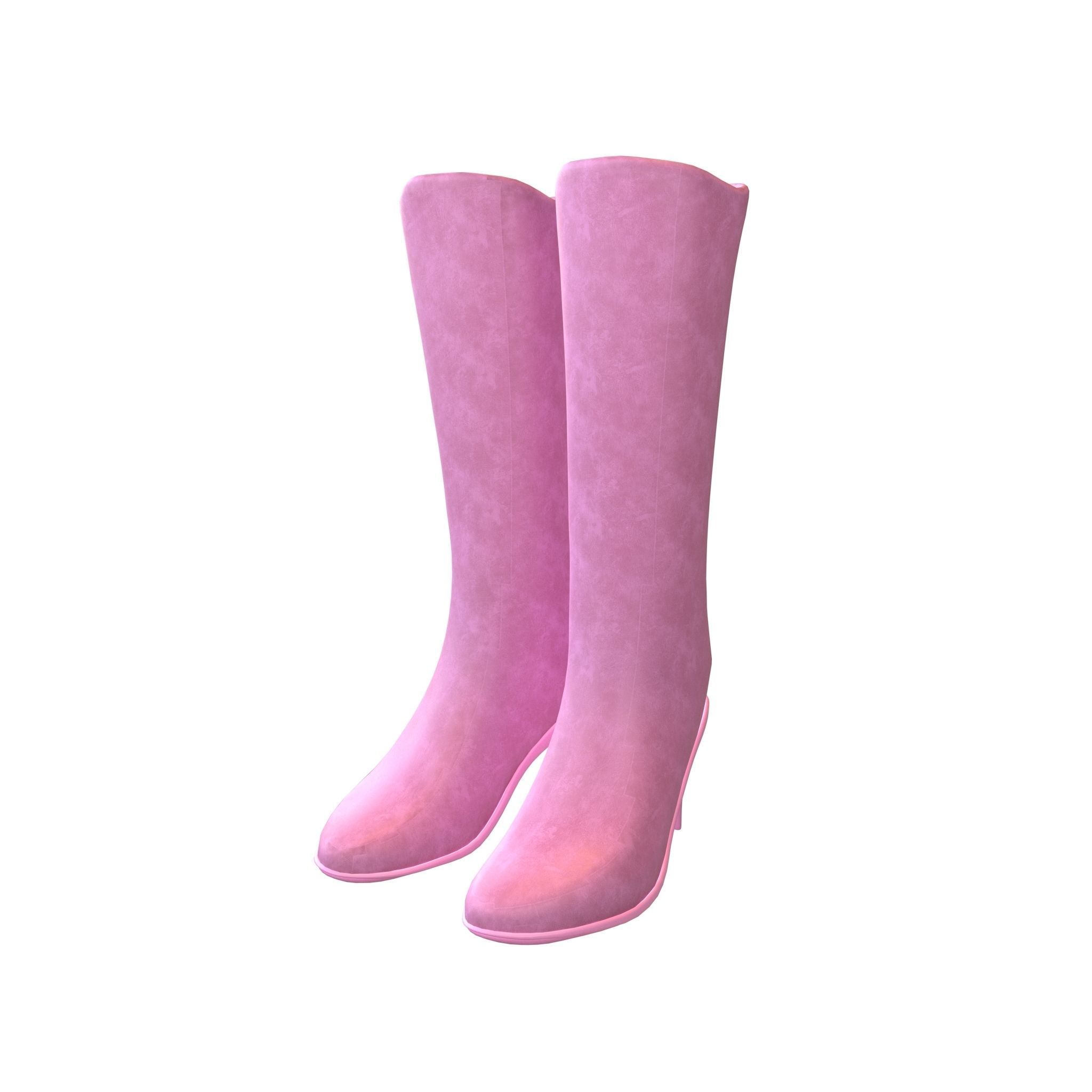Knee Boots Pack Vol 1 Low-poly 3D model_29