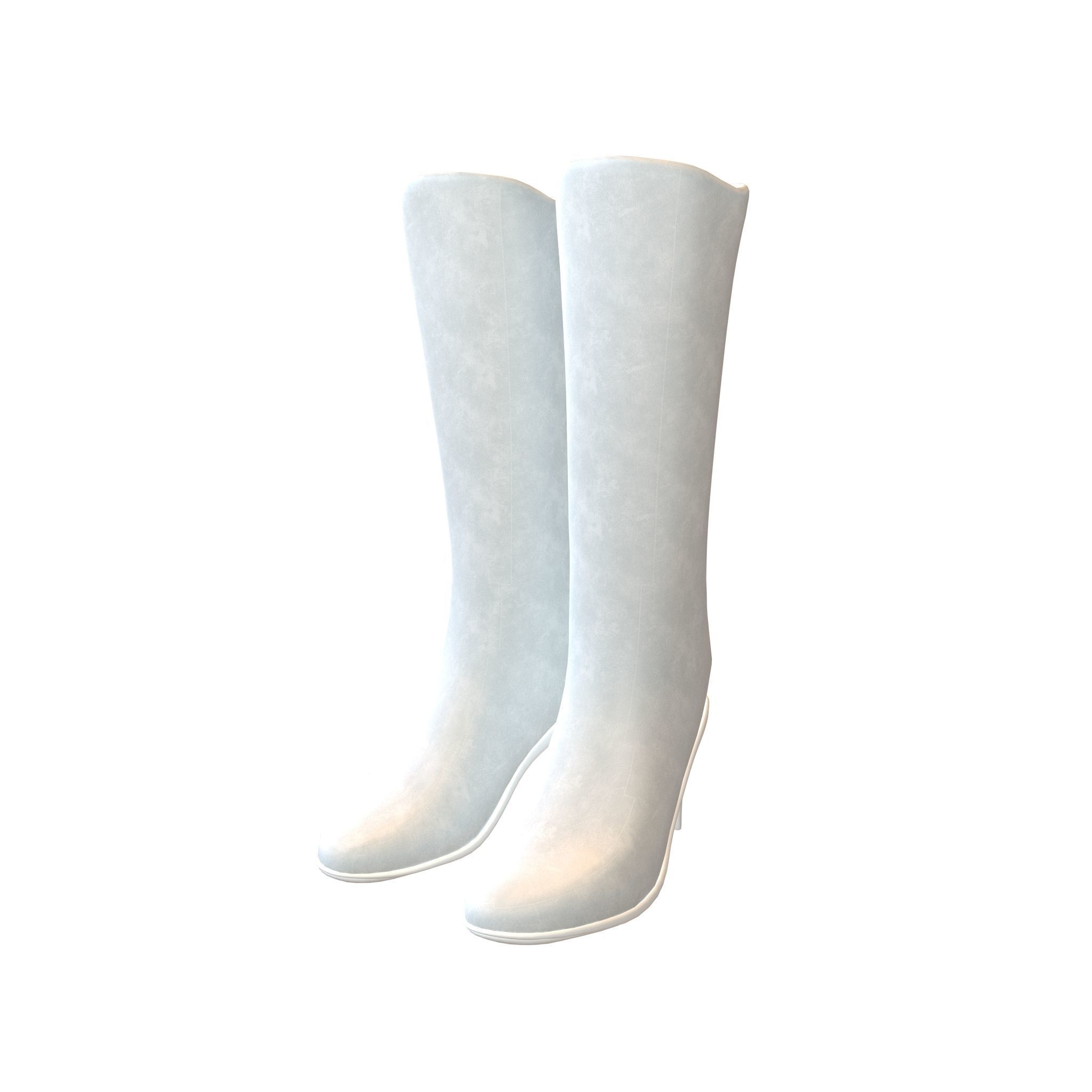 Knee Boots Pack Vol 1 Low-poly 3D model_21