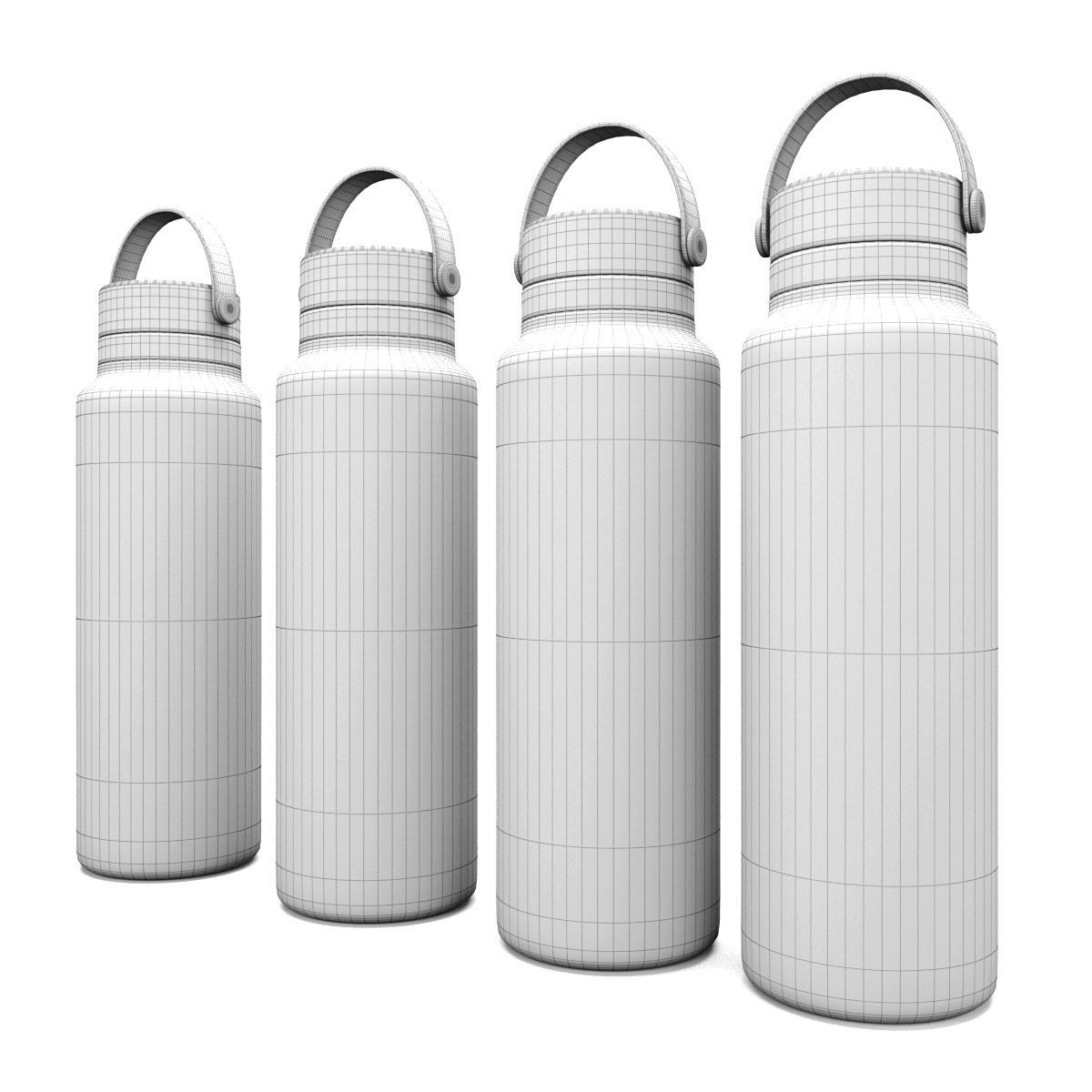 Hydro Flask Fog Color Tumbler 32 Oz 02 3D model_5