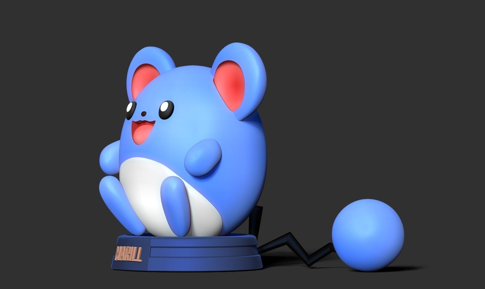 Marill - Pokemon Fanart 3D print model_9