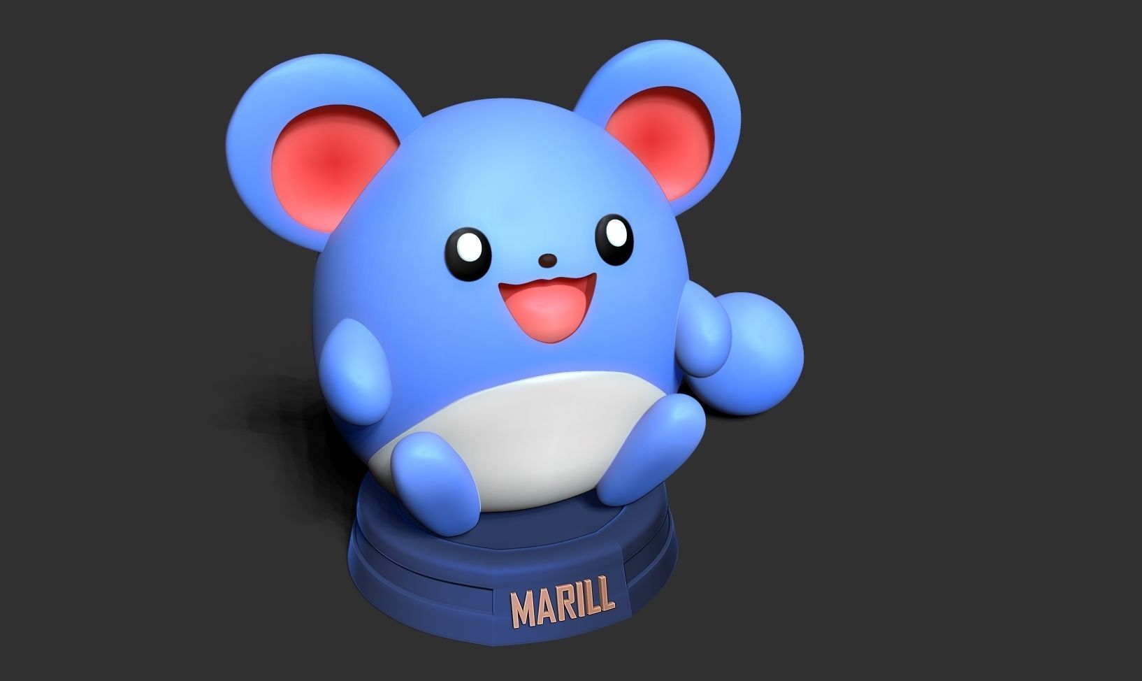 Marill - Pokemon Fanart 3D print model_15
