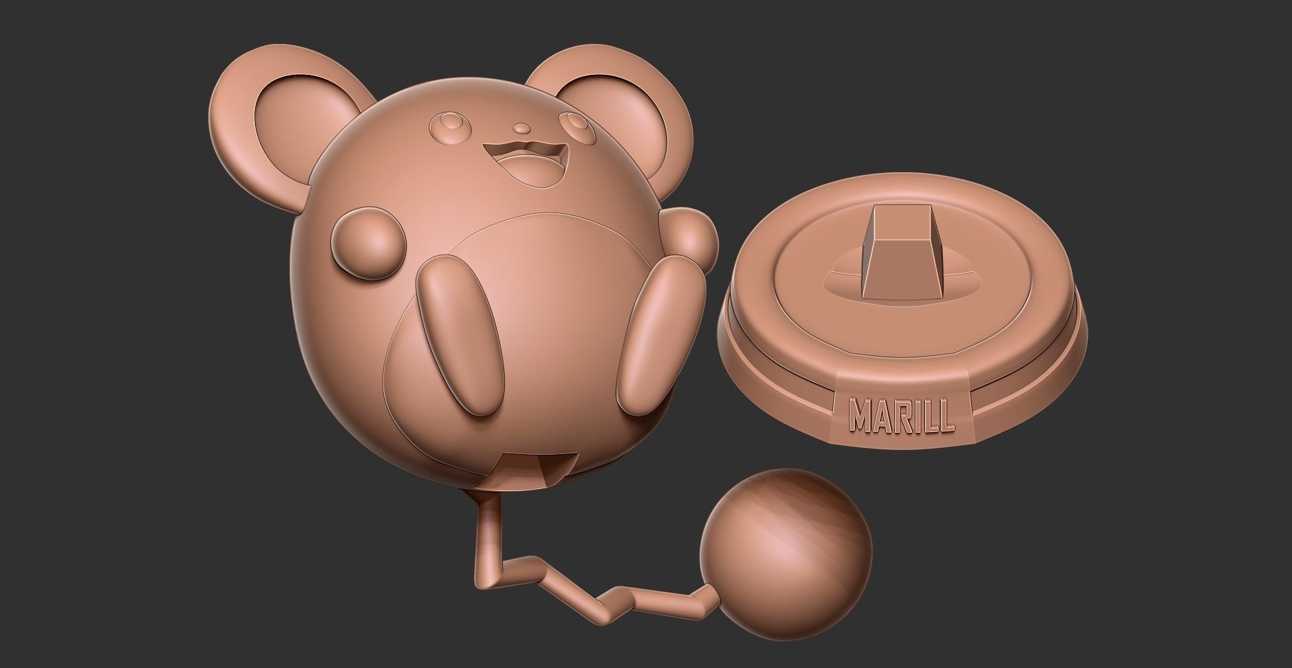 Marill - Pokemon Fanart 3D print model_12