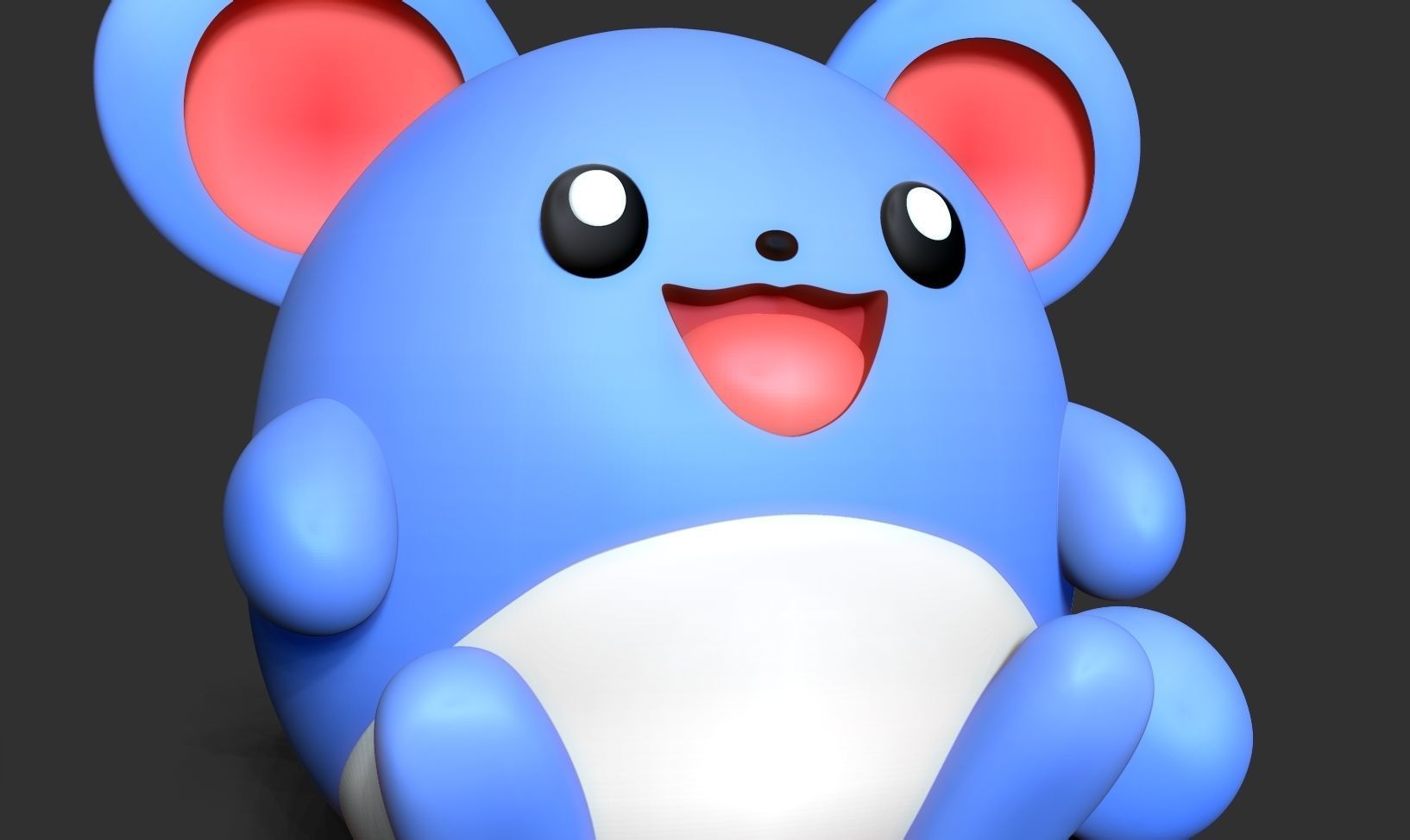 Marill - Pokemon Fanart 3D print model_4