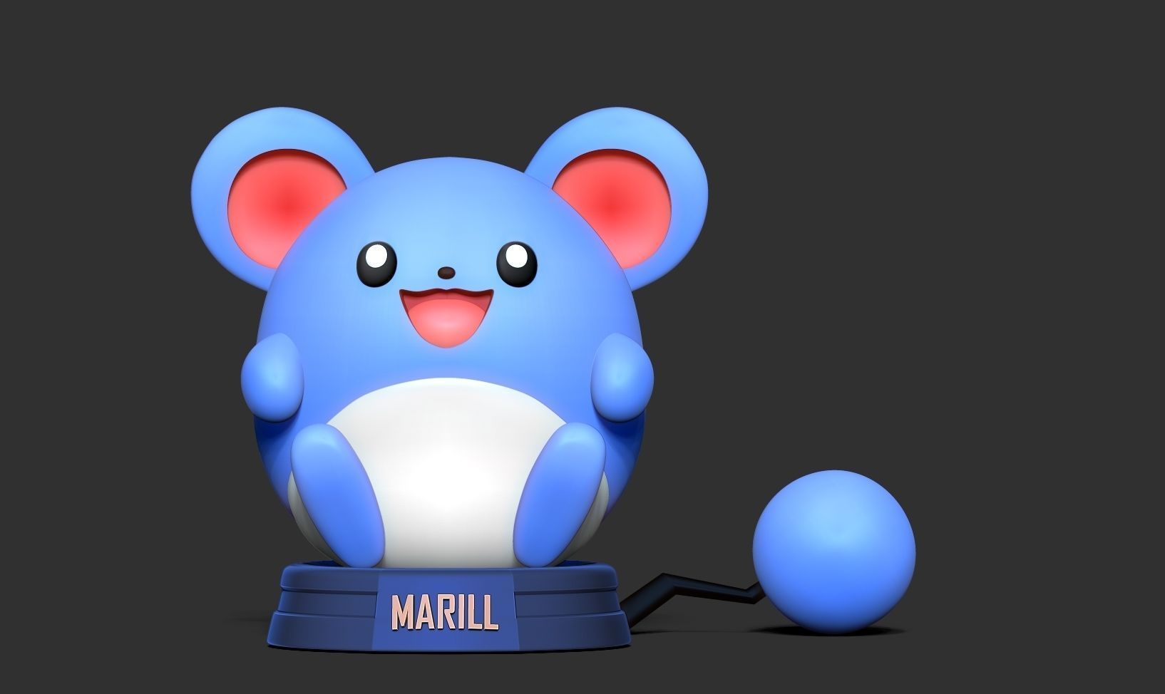 Marill - Pokemon Fanart 3D print model_7
