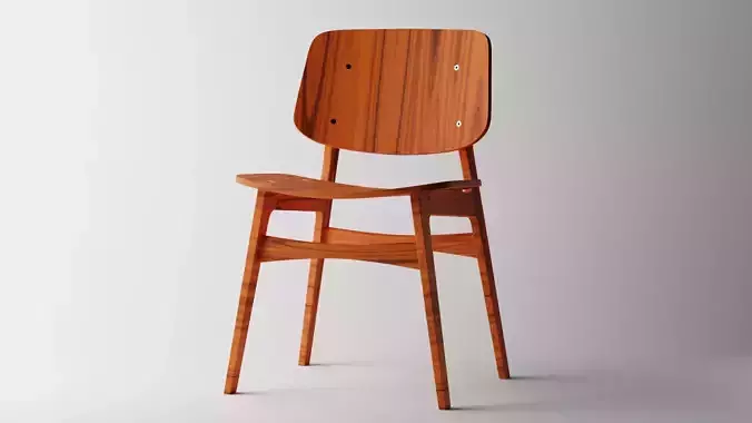 Wooden Chair 3D model