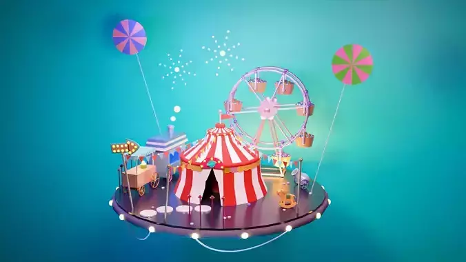 carnival ferris wheel and rides