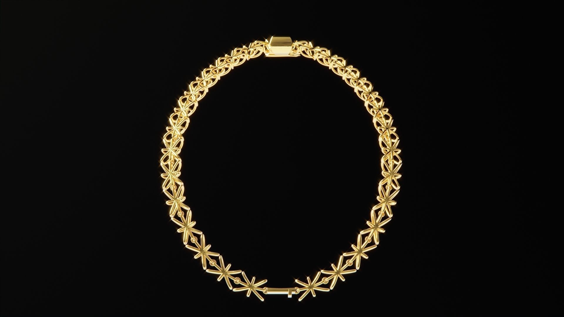 British Pound Chain Low-poly 3D model_4