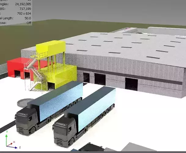 Production Facility 3D model