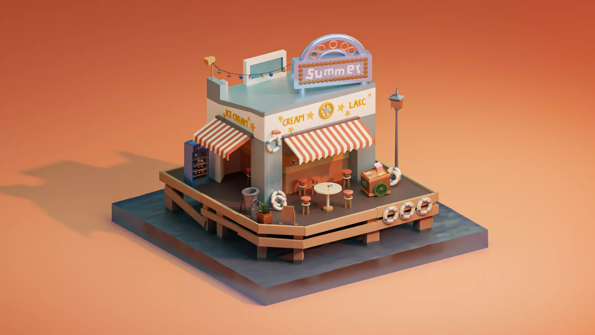 Summer cottage Free 3D model_0