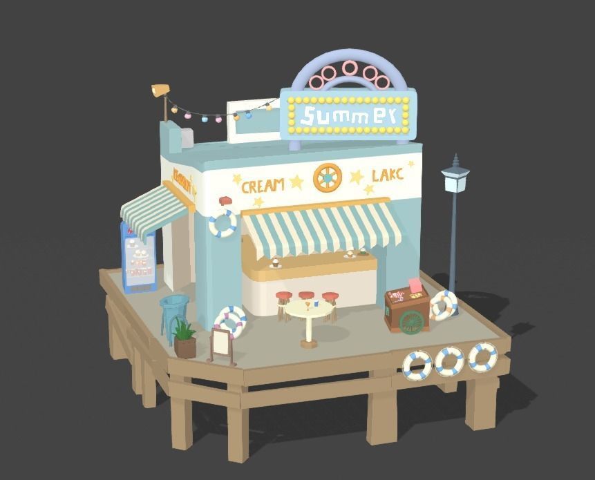 Summer cottage Free 3D model_1