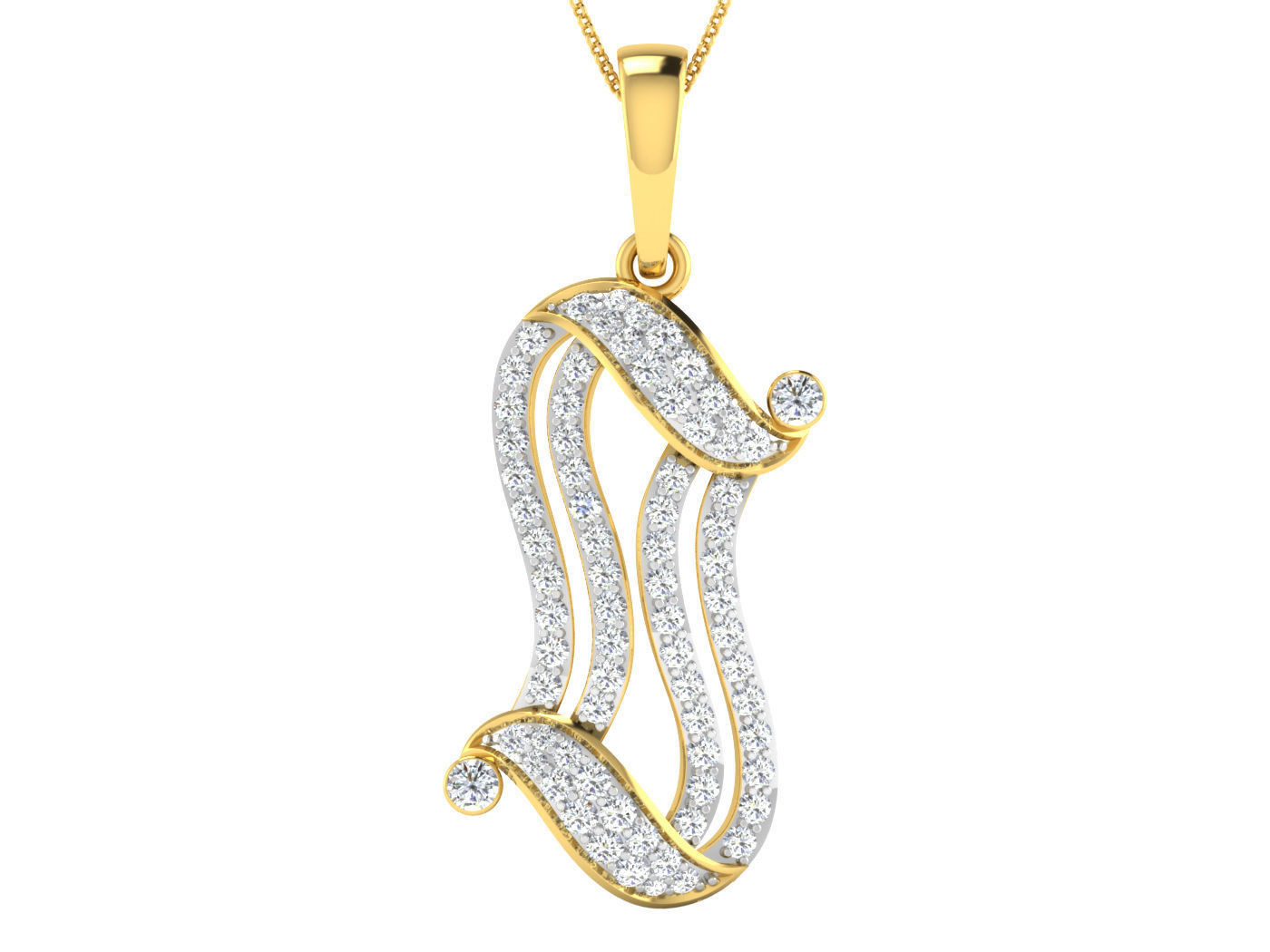 Pendant Earring Set 3dm STL OBJ FBX Render Details 3D print model_4