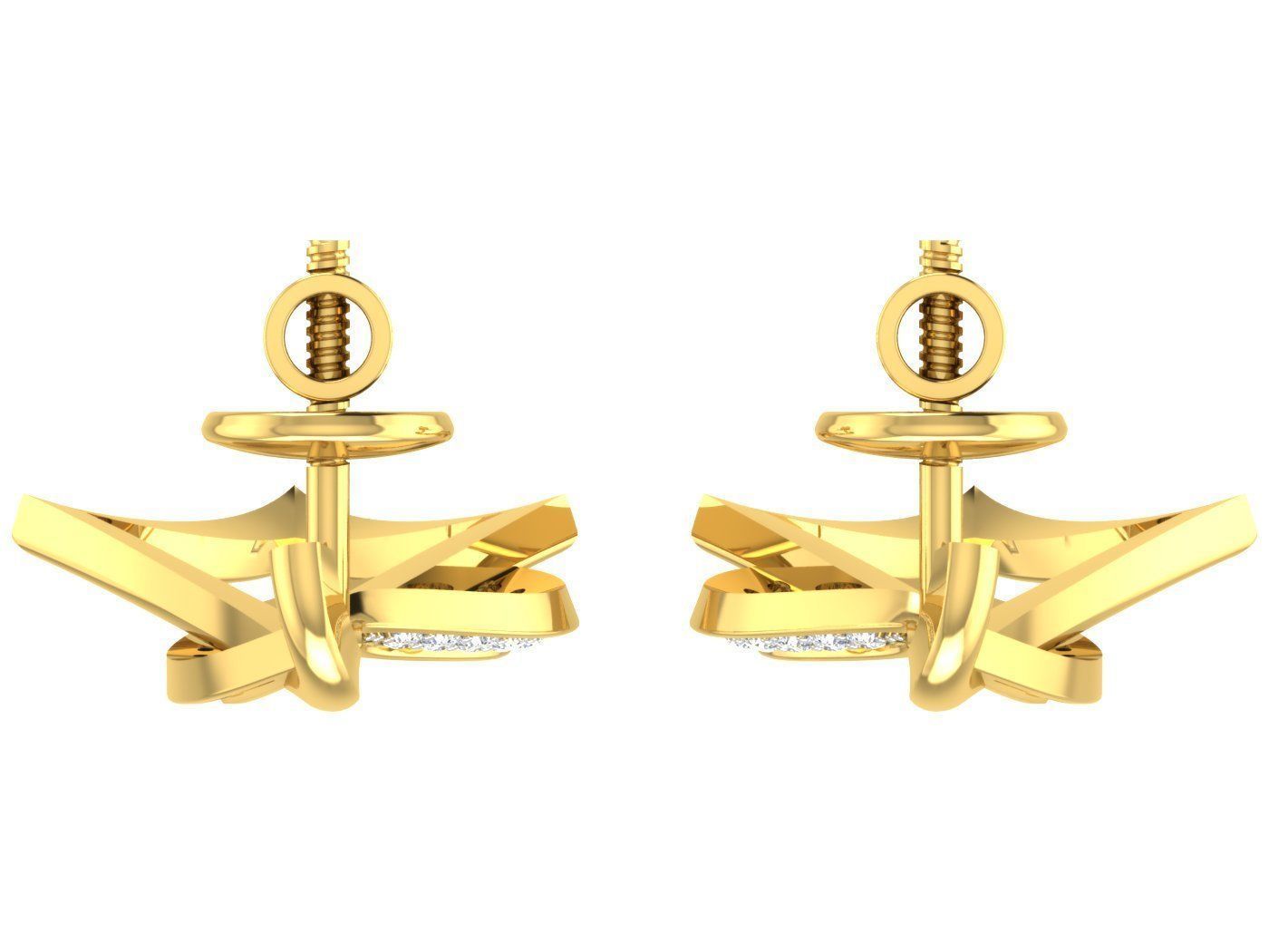 Pendant Earring Set 3dm STL OBJ FBX Render Details 3D print model_8