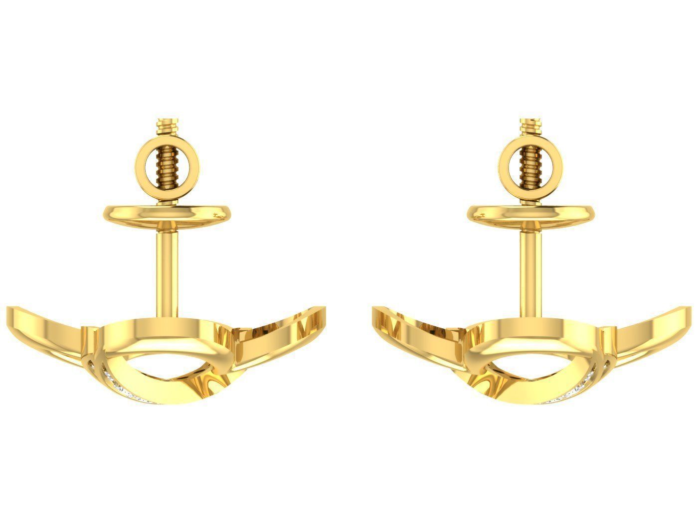 Pendant Earring Set 3dm STL OBJ FBX Render Details 3D print model_8