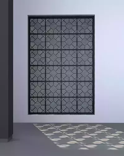 3d sereen window with pattern