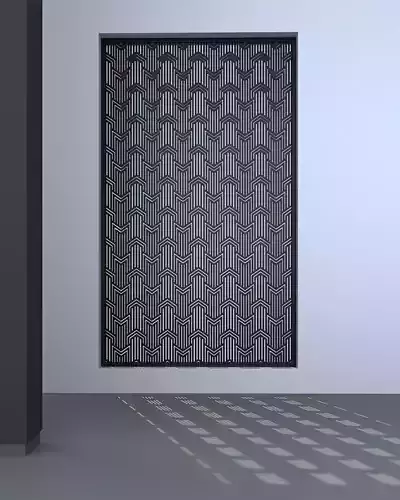 3d screen door with pattern