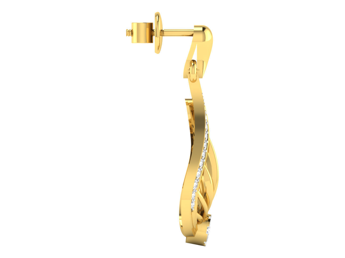 Pendant Earring Set 3dm STL OBJ FBX Render Details 3D print model_6