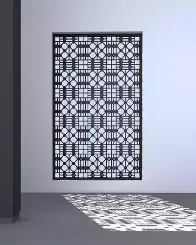 3d screen window with pattern