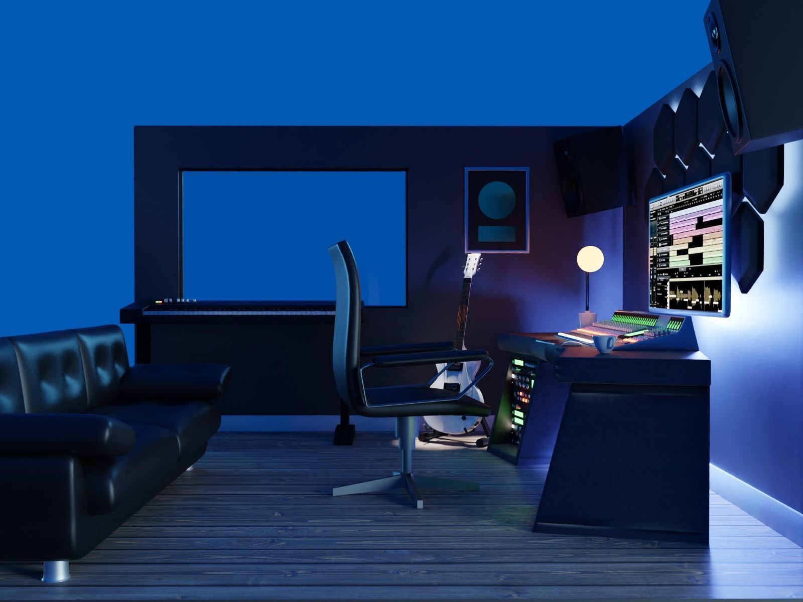 Cartoon Room Studio 3D model_5