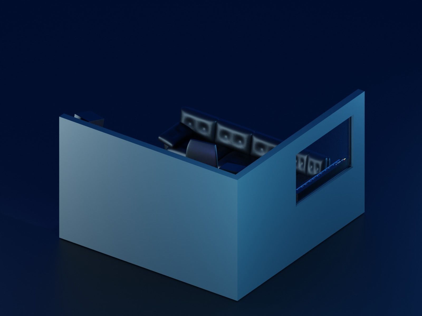 Cartoon Room Studio 3D model_17
