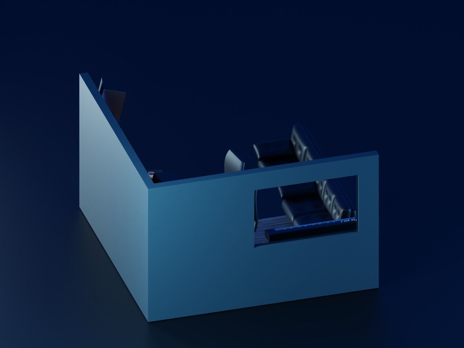 Cartoon Room Studio 3D model_15
