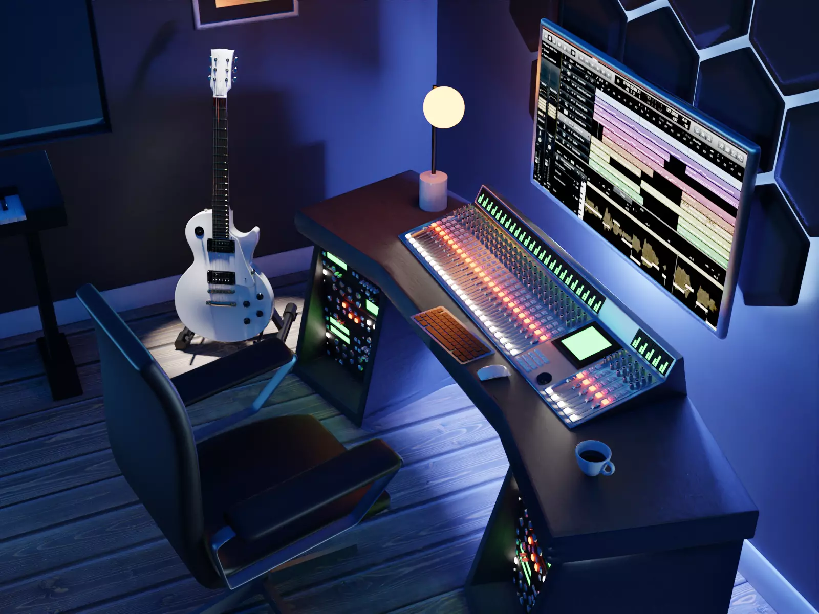 Cartoon Room Studio 3D model_0