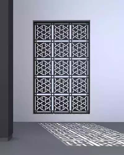 3d screen window with pattern