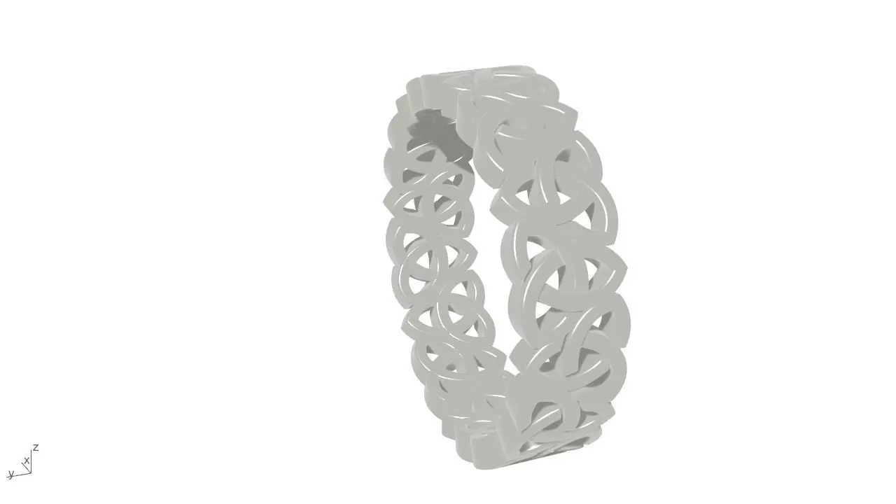 love celtic ring  3D print model_0