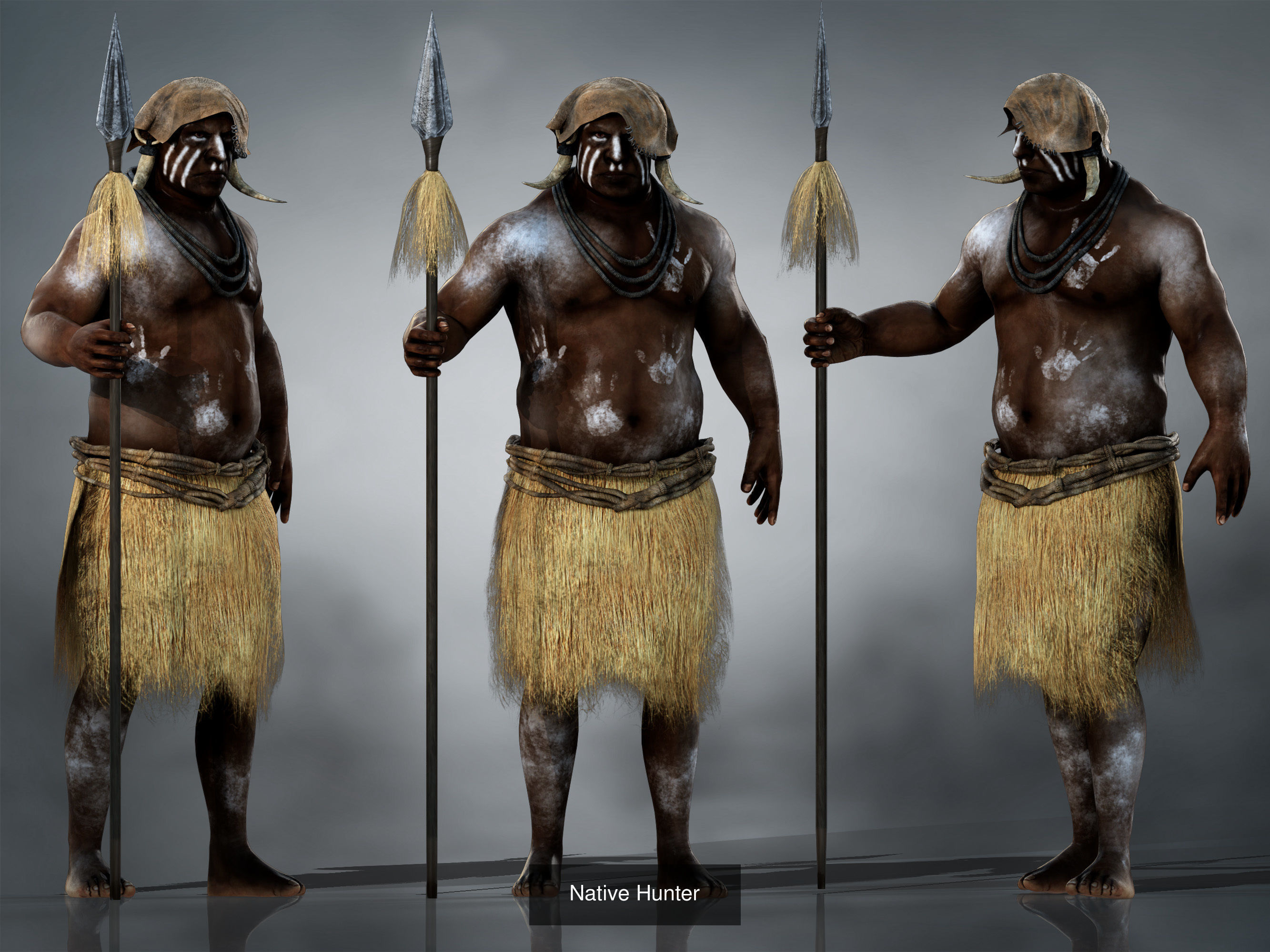 Ancient Tribes pack 3D Model Collection_1