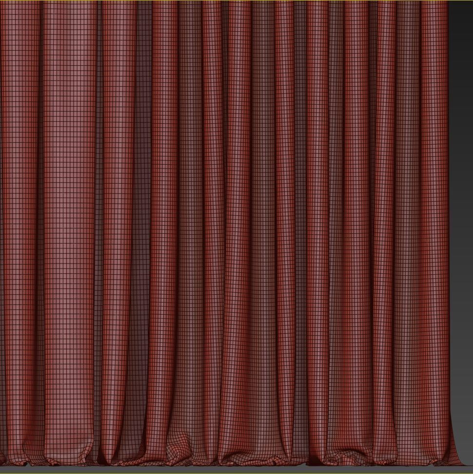 Set 107 Curtains 3D model_6
