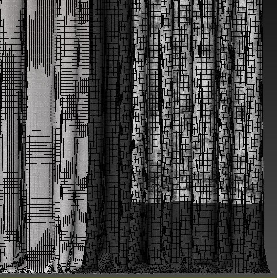 Set 107 Curtains 3D model_5